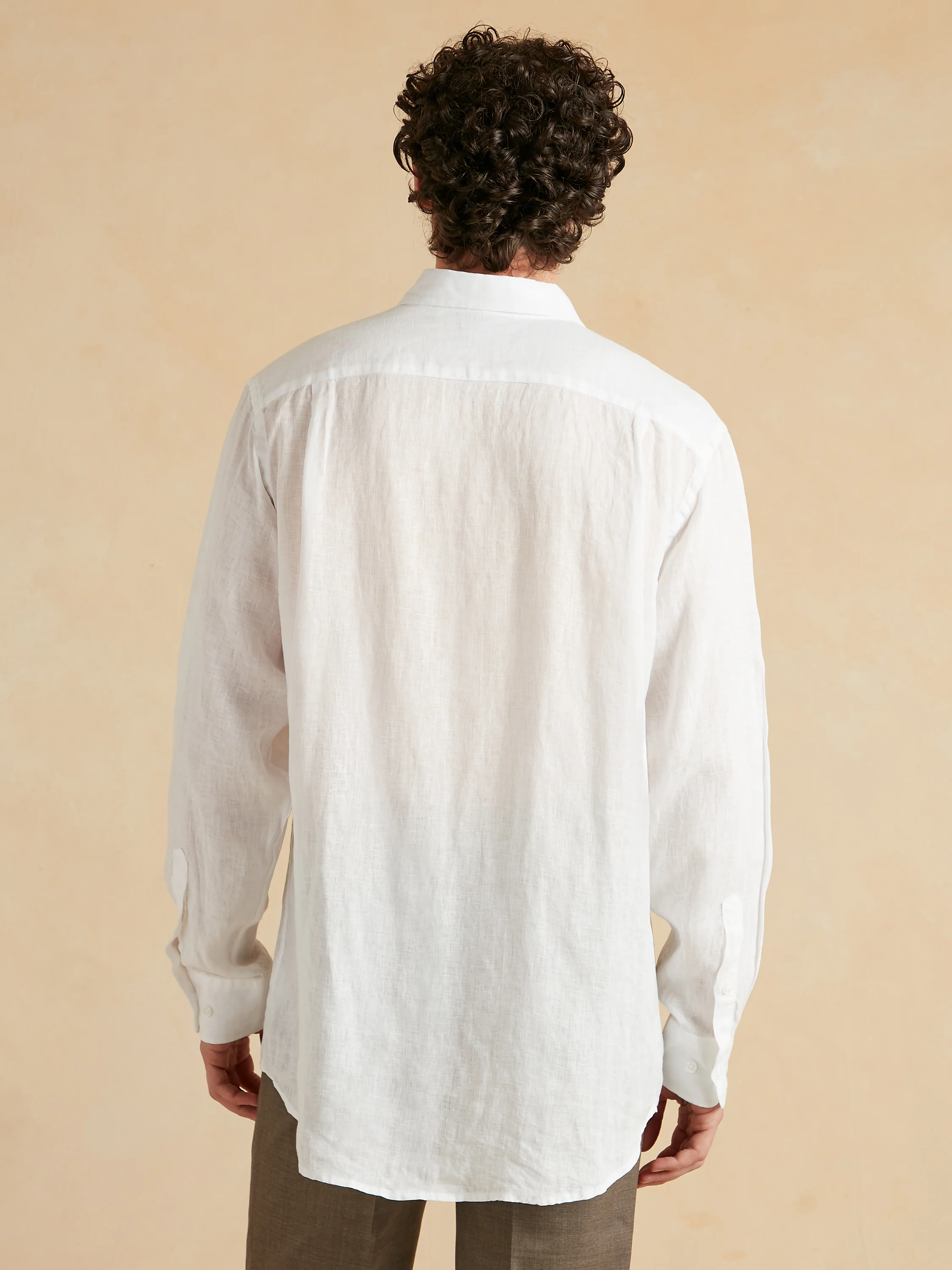 Amalfi Linen Shirt - White - Image 4