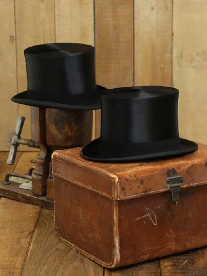 Antique Silk Top Hat - Image 4