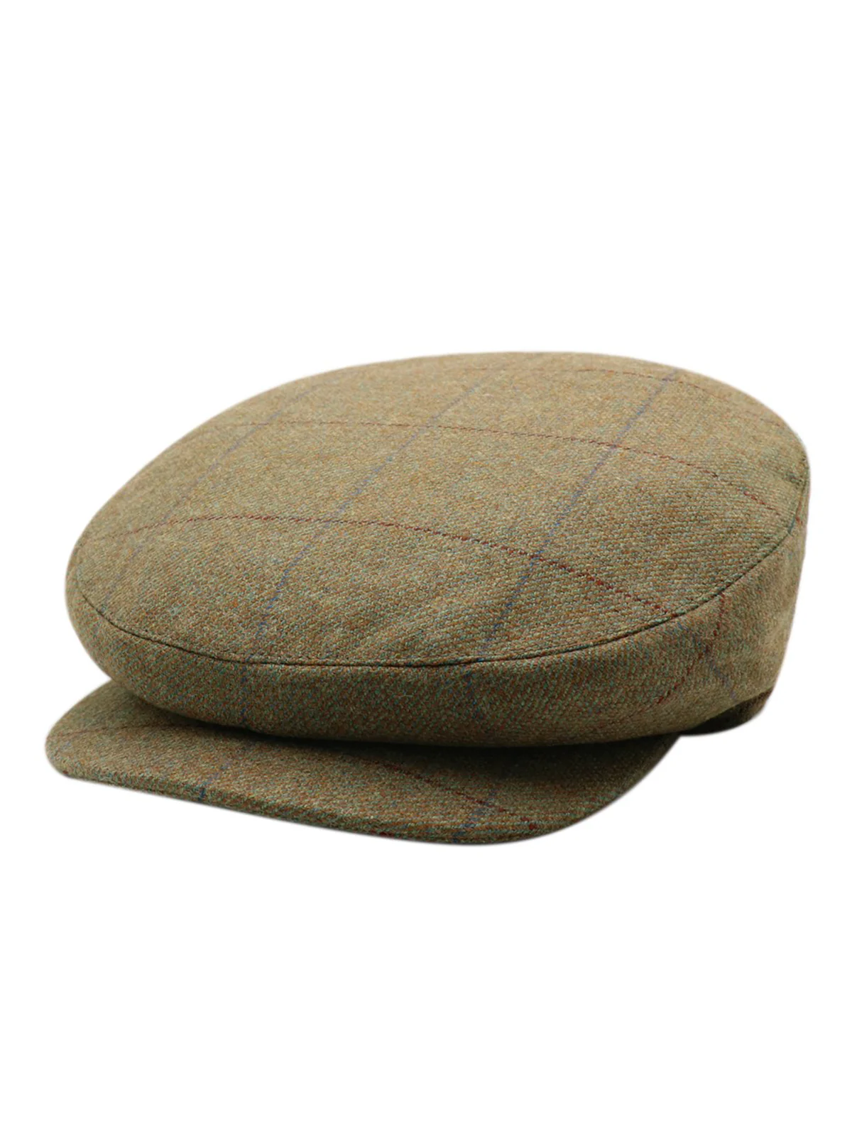 Autumn Bracken Check Oliver Tweed Cap