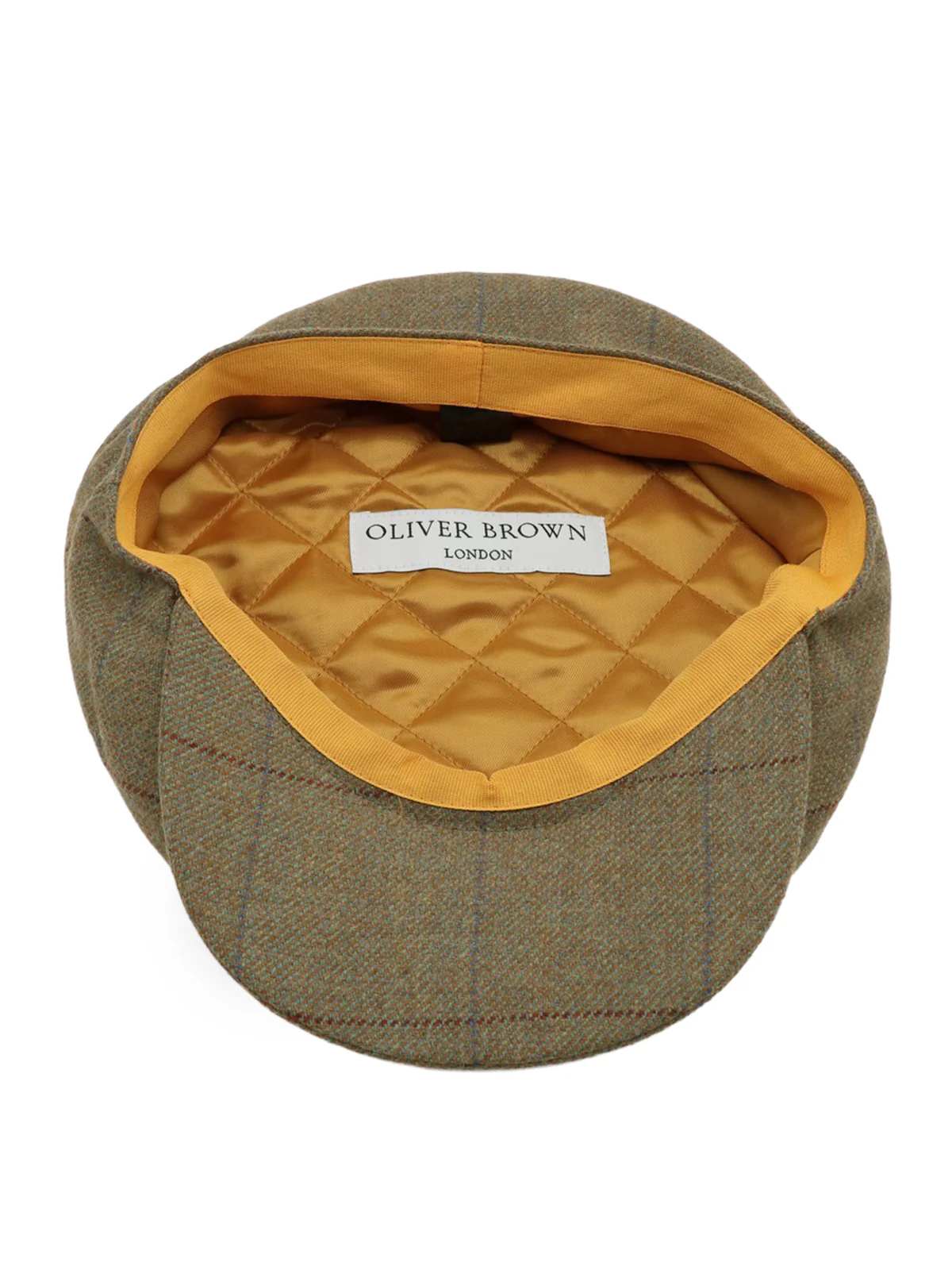 Autumn Bracken Check Oliver Tweed Cap - Image 2