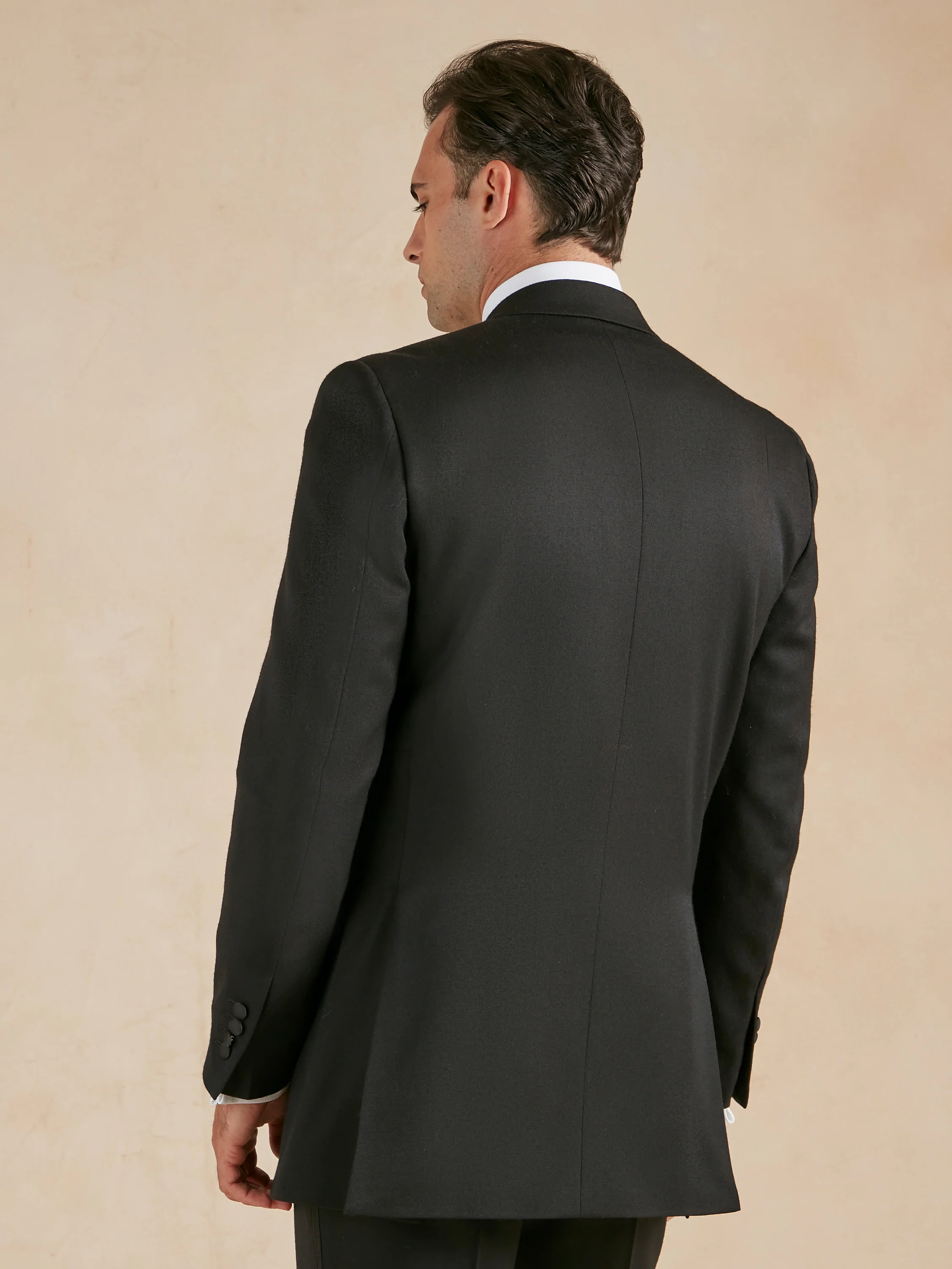 Beaufort Dinner Jacket - Black Barathea - Image 5