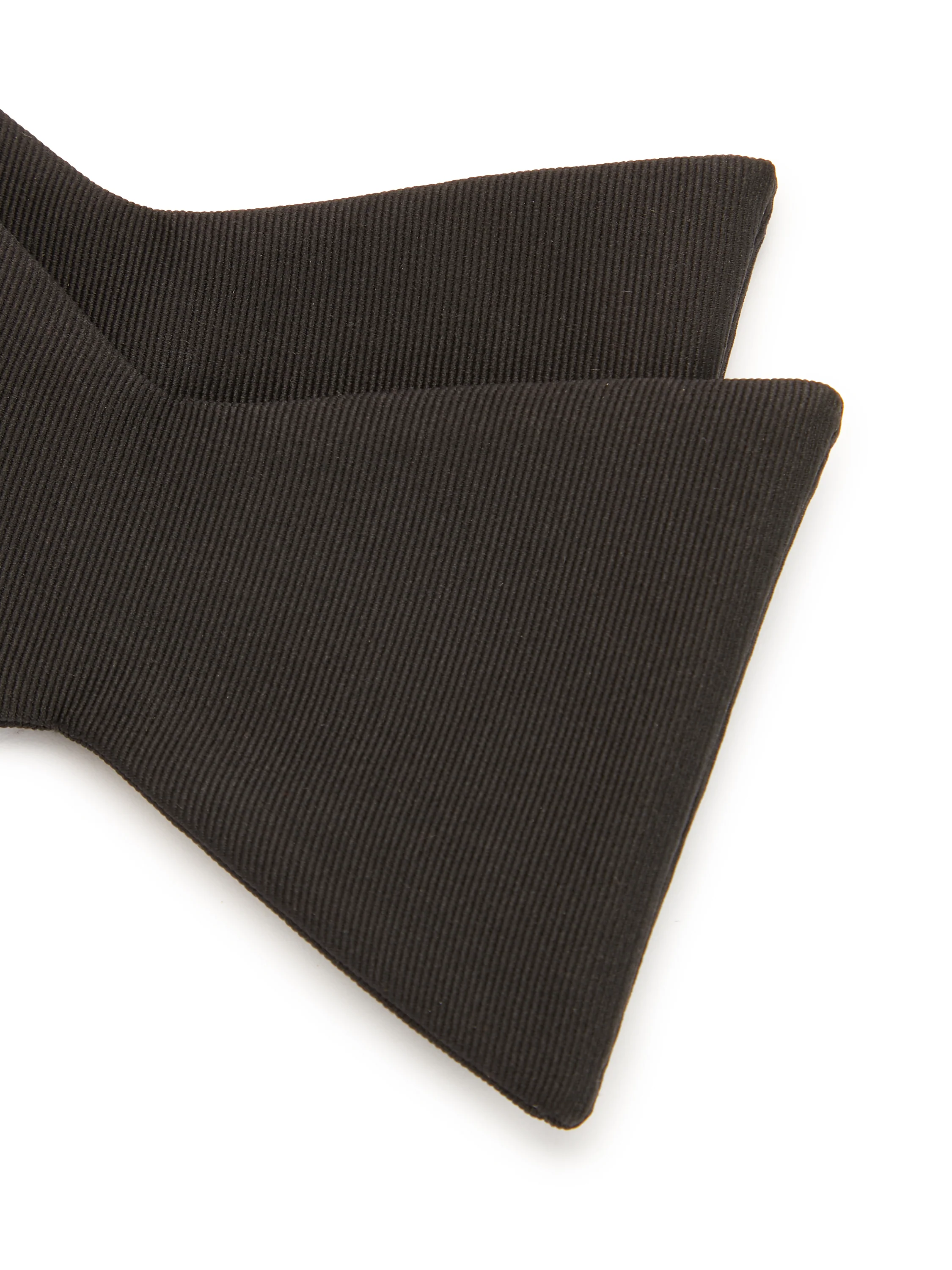 Bow Tie, Self Tie - Corded Black - Image 3