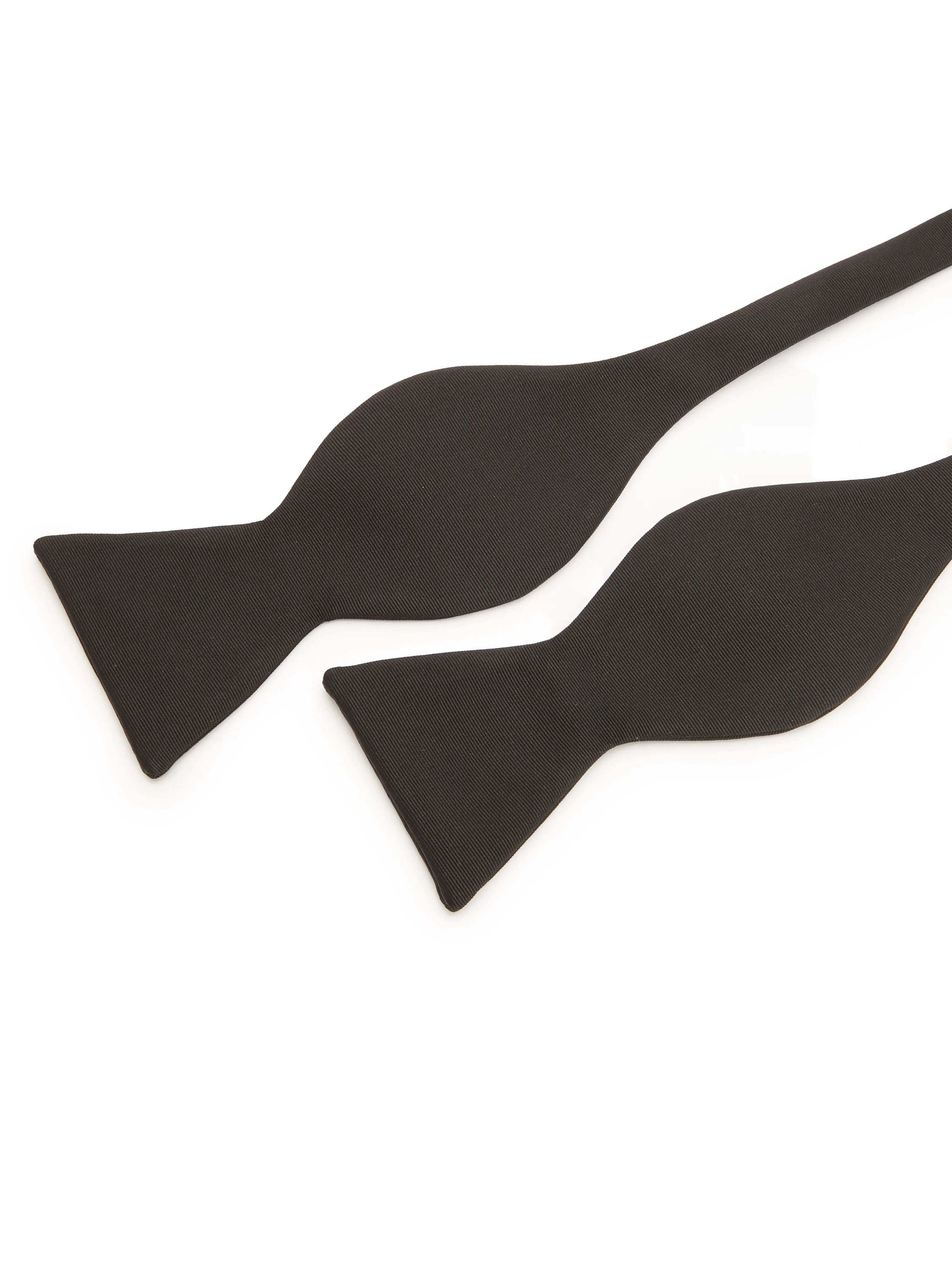 Bow Tie, Self Tie - Corded Black - Image 4