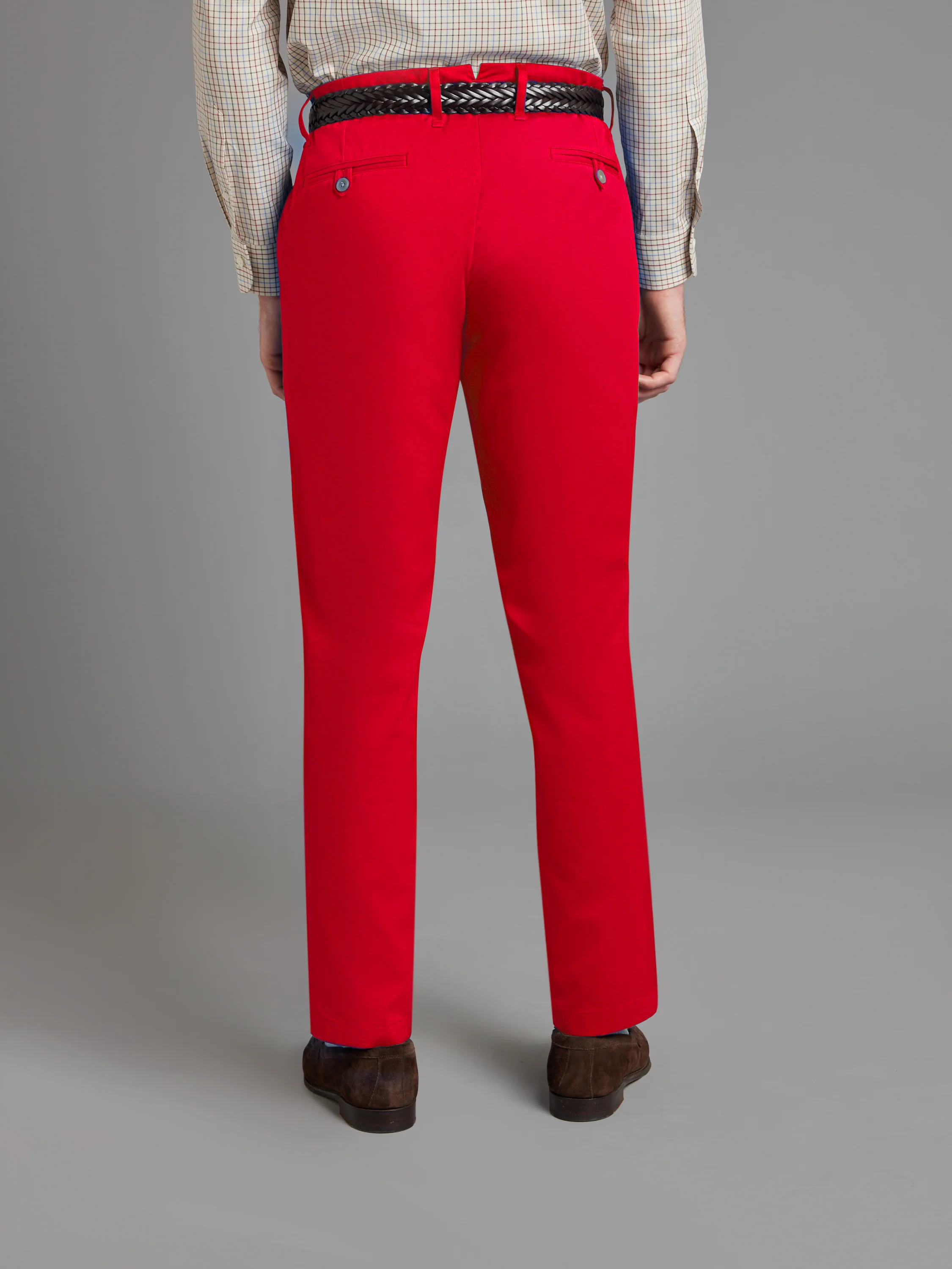 Brompton Chinos - Bright Red - Image 3