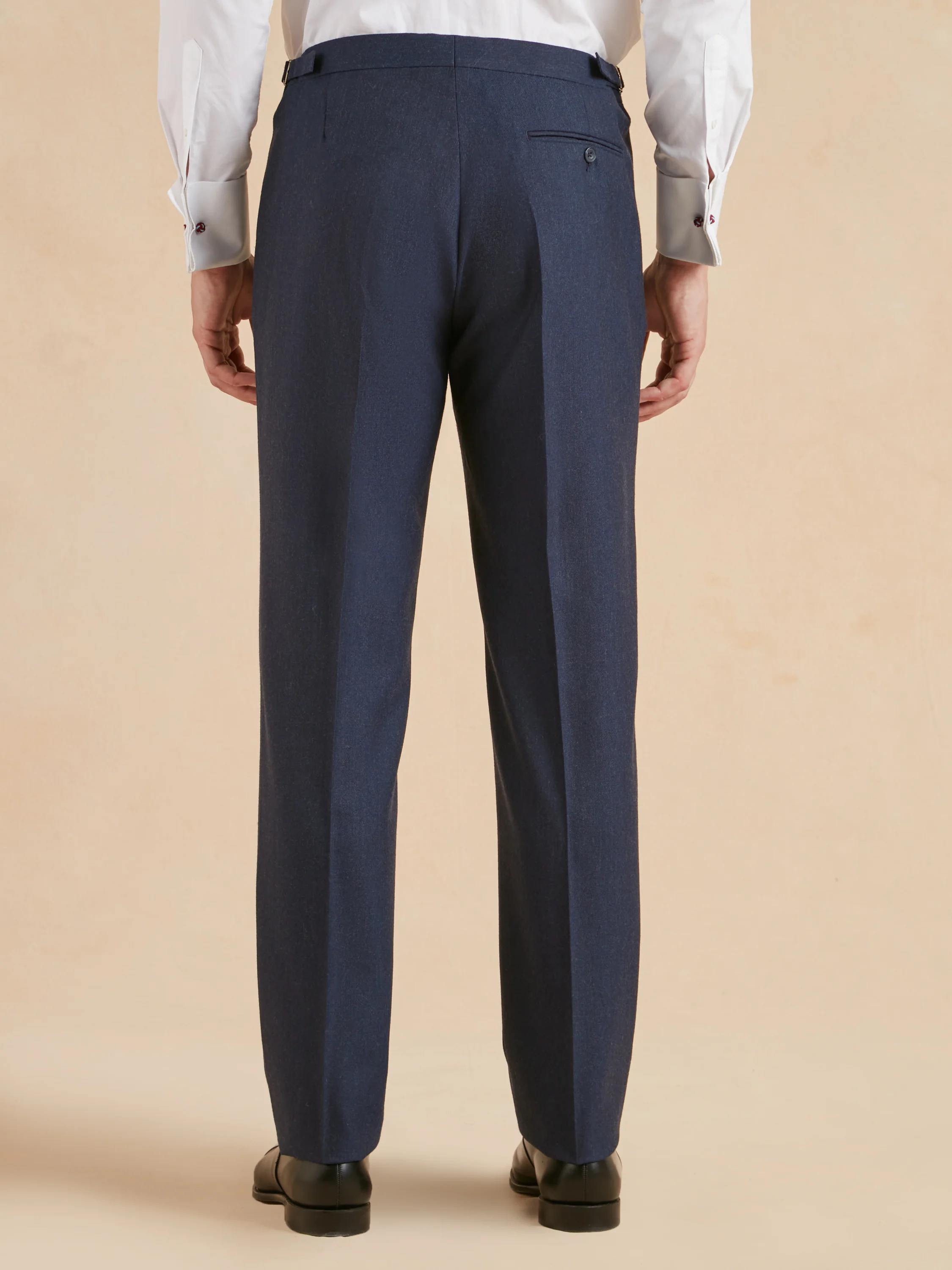 Cadogan Classic Fit Suit - Airforce Blue Twill Wool - Image 8