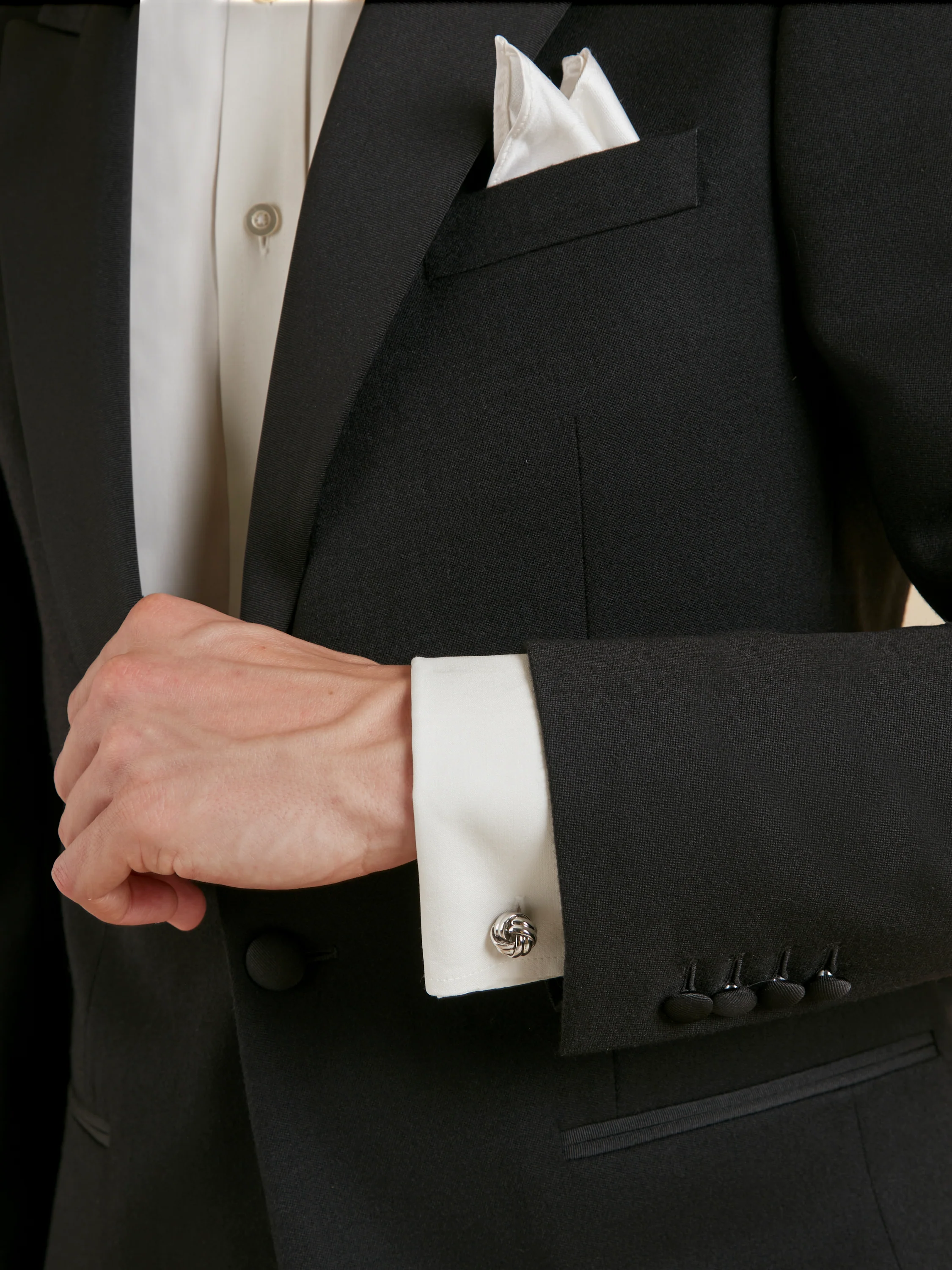 Carlyle Dinner Jacket - Black Barathea - Image 4