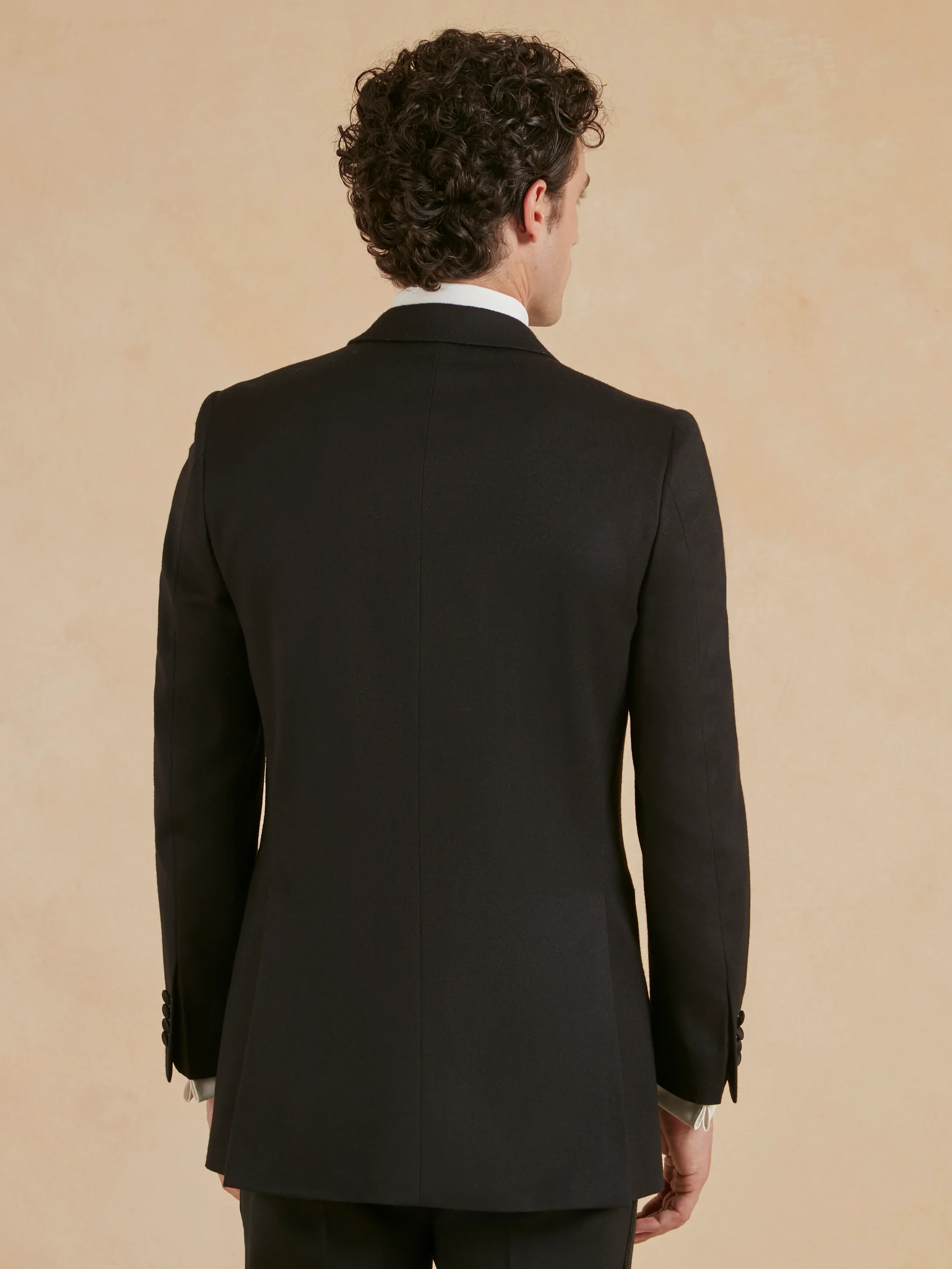 Carlyle Dinner Jacket - Black Barathea - Image 5