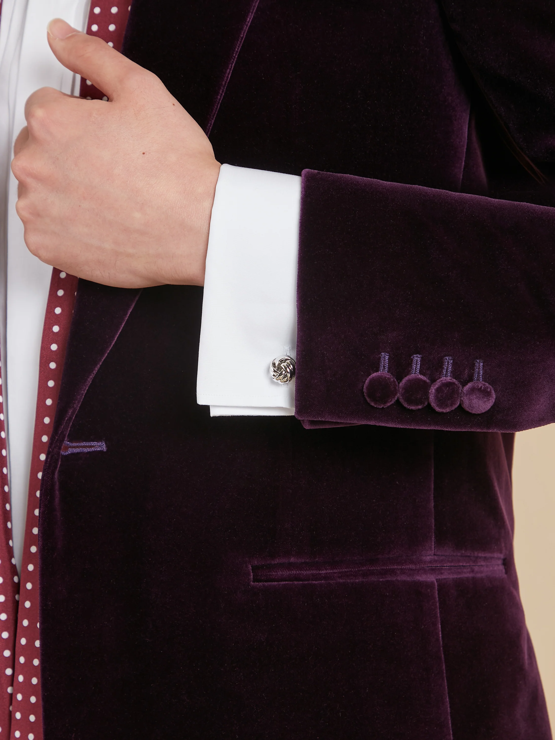 Carlyle Jacket - Deep Purple Velvet - Image 4