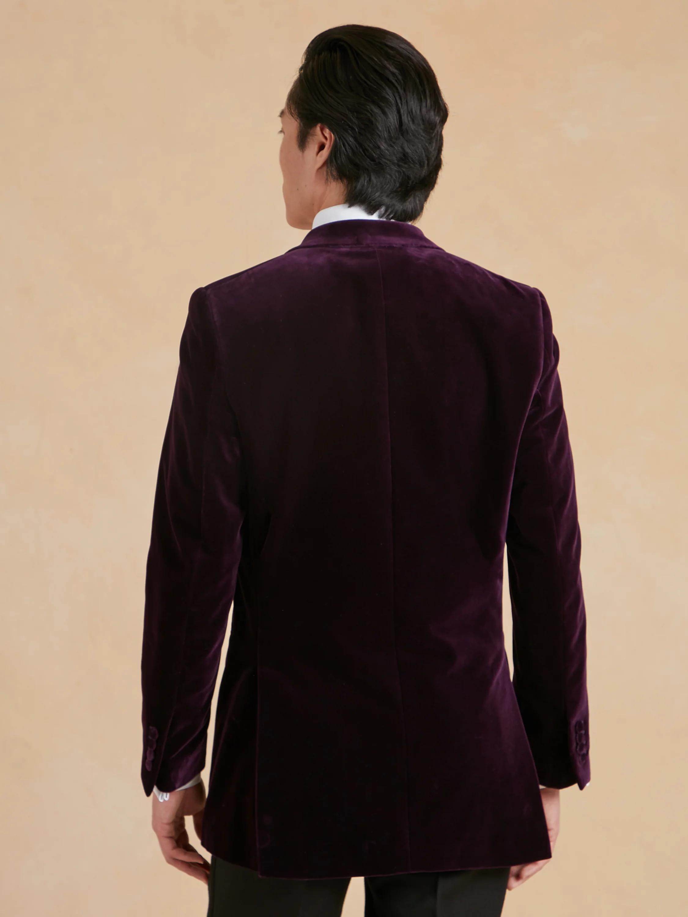 Carlyle Jacket - Deep Purple Velvet - Image 5