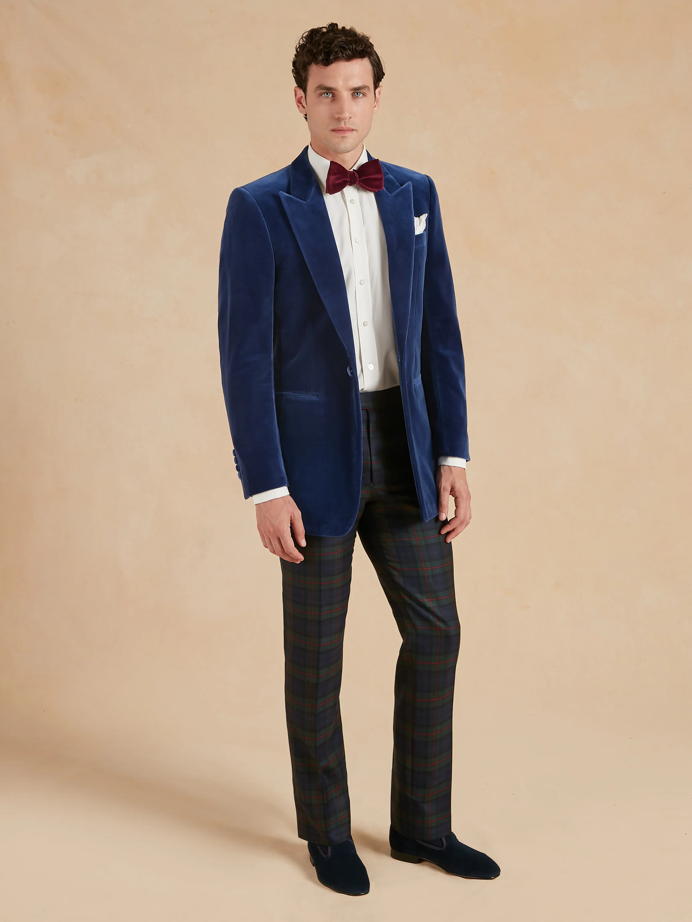 Carlyle Jacket - Indigo Blue Velvet - Image 3