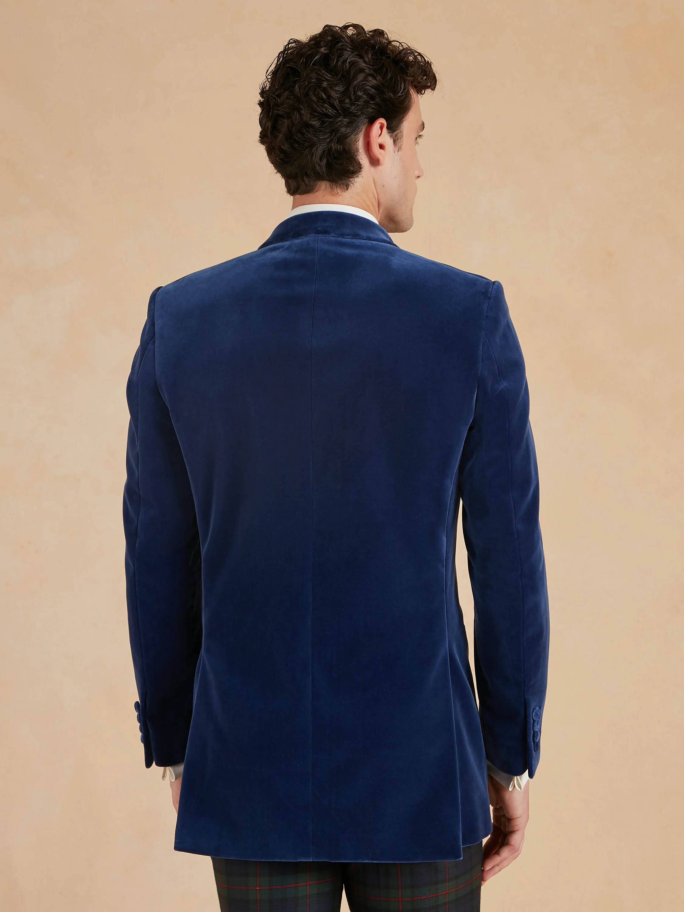 Carlyle Jacket - Indigo Blue Velvet - Image 6