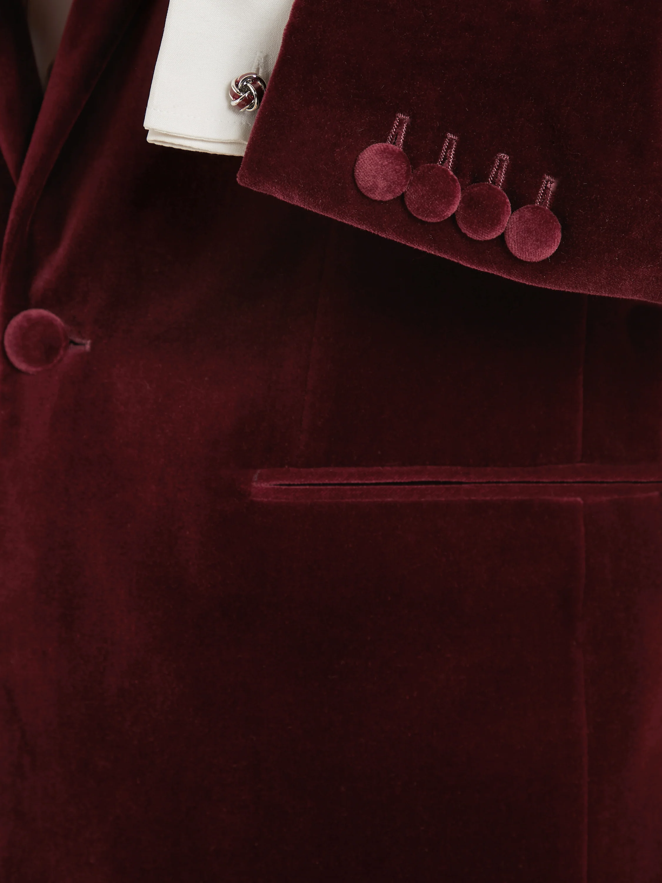 Carlyle Jacket - Bordeaux Velvet - Image 5