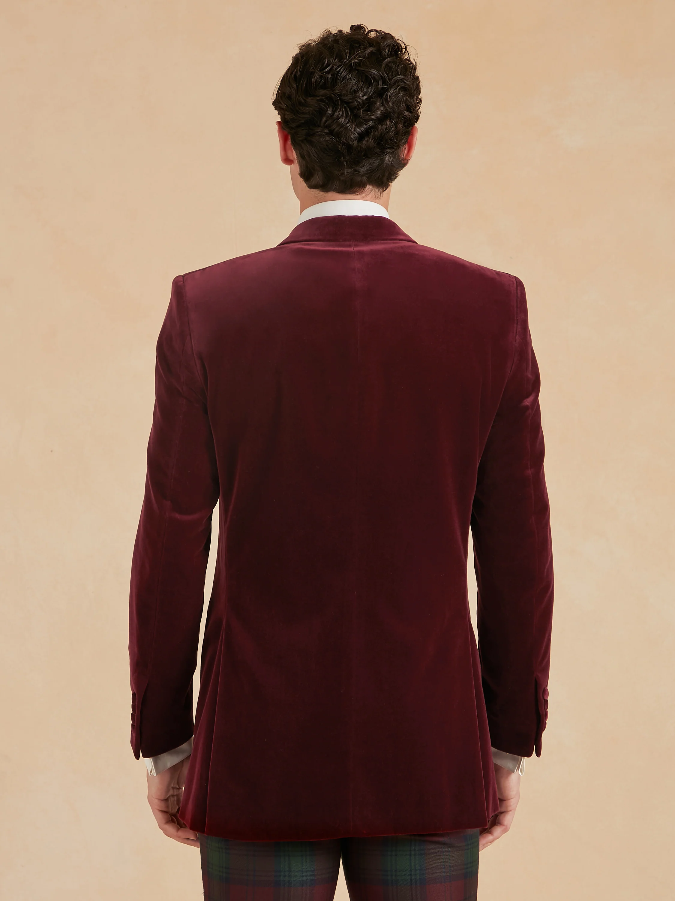 Carlyle Jacket - Bordeaux Velvet - Image 6