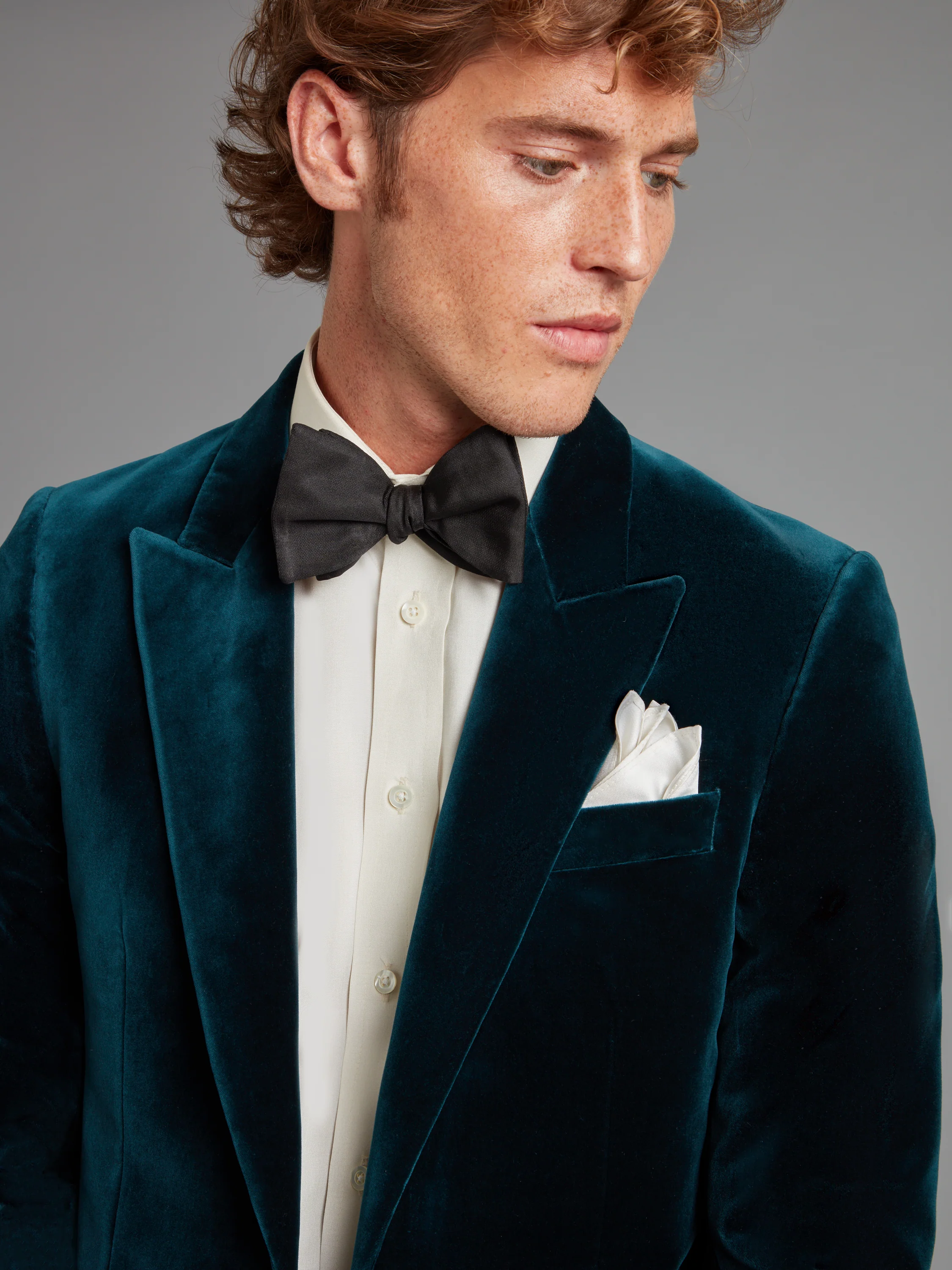 Carlyle Jacket - Teal Velvet - Image 3