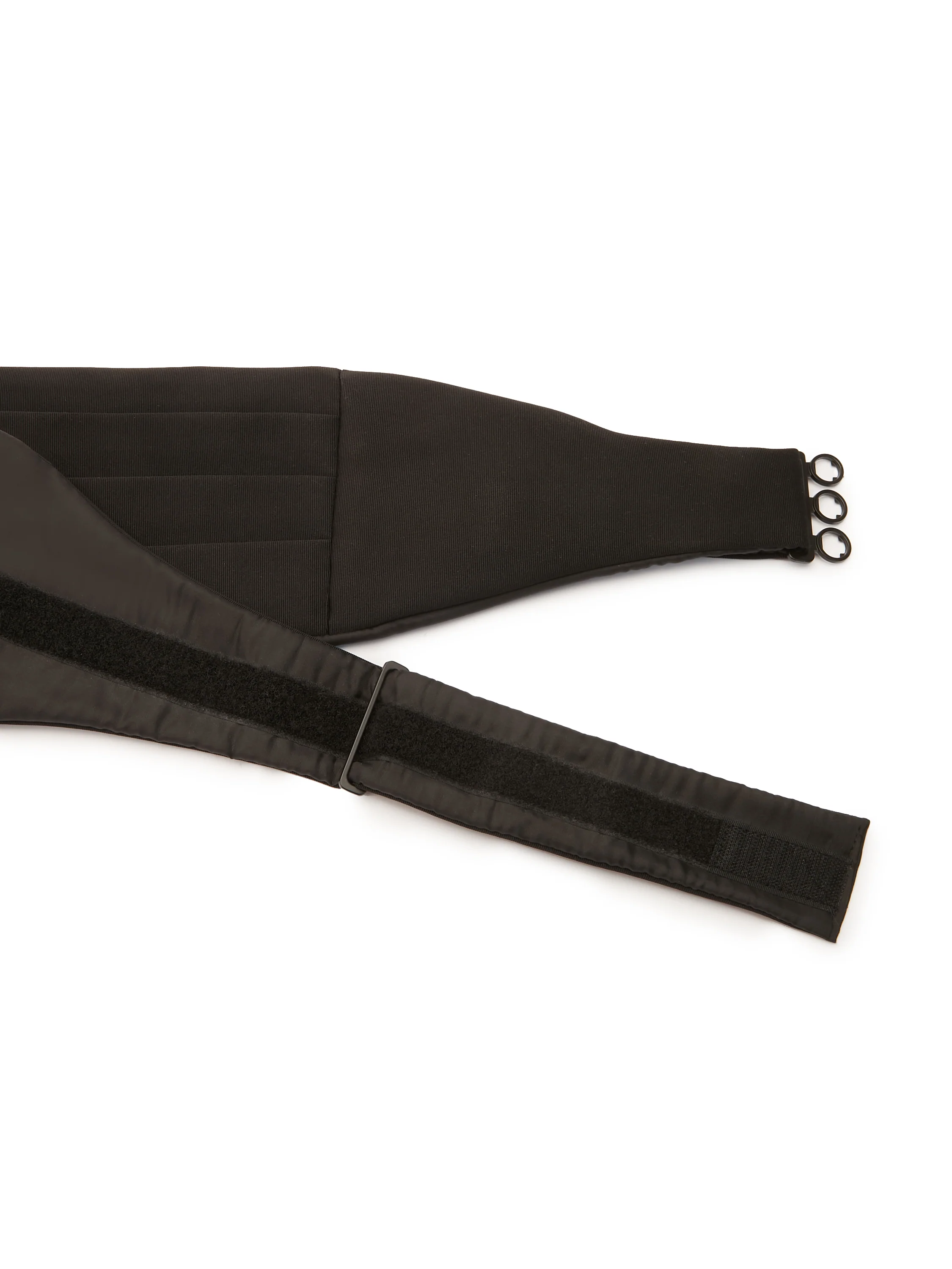 Silk Barathea Cummerbund - Black - Image 2