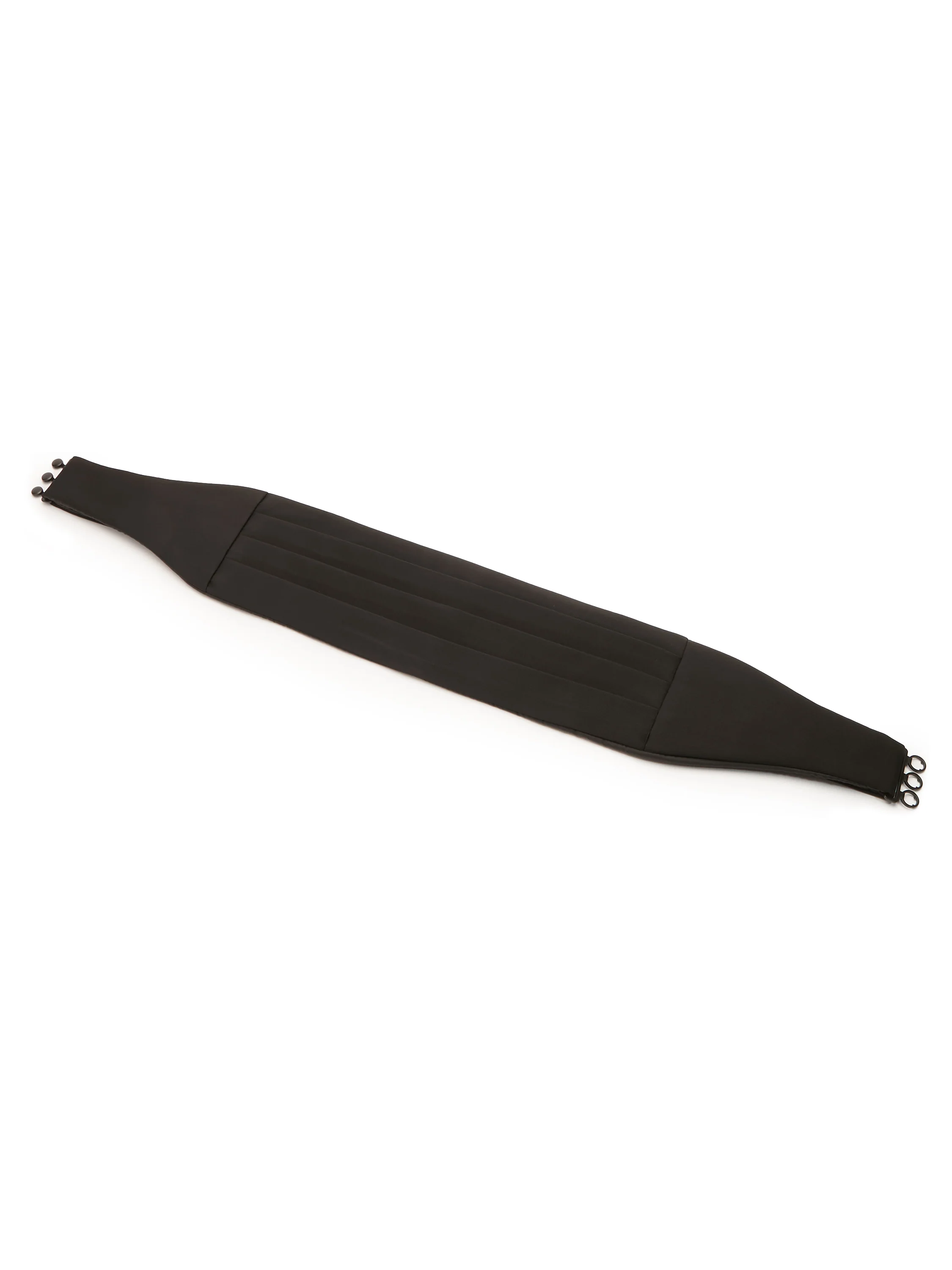 Silk Barathea Cummerbund - Black - Image 3