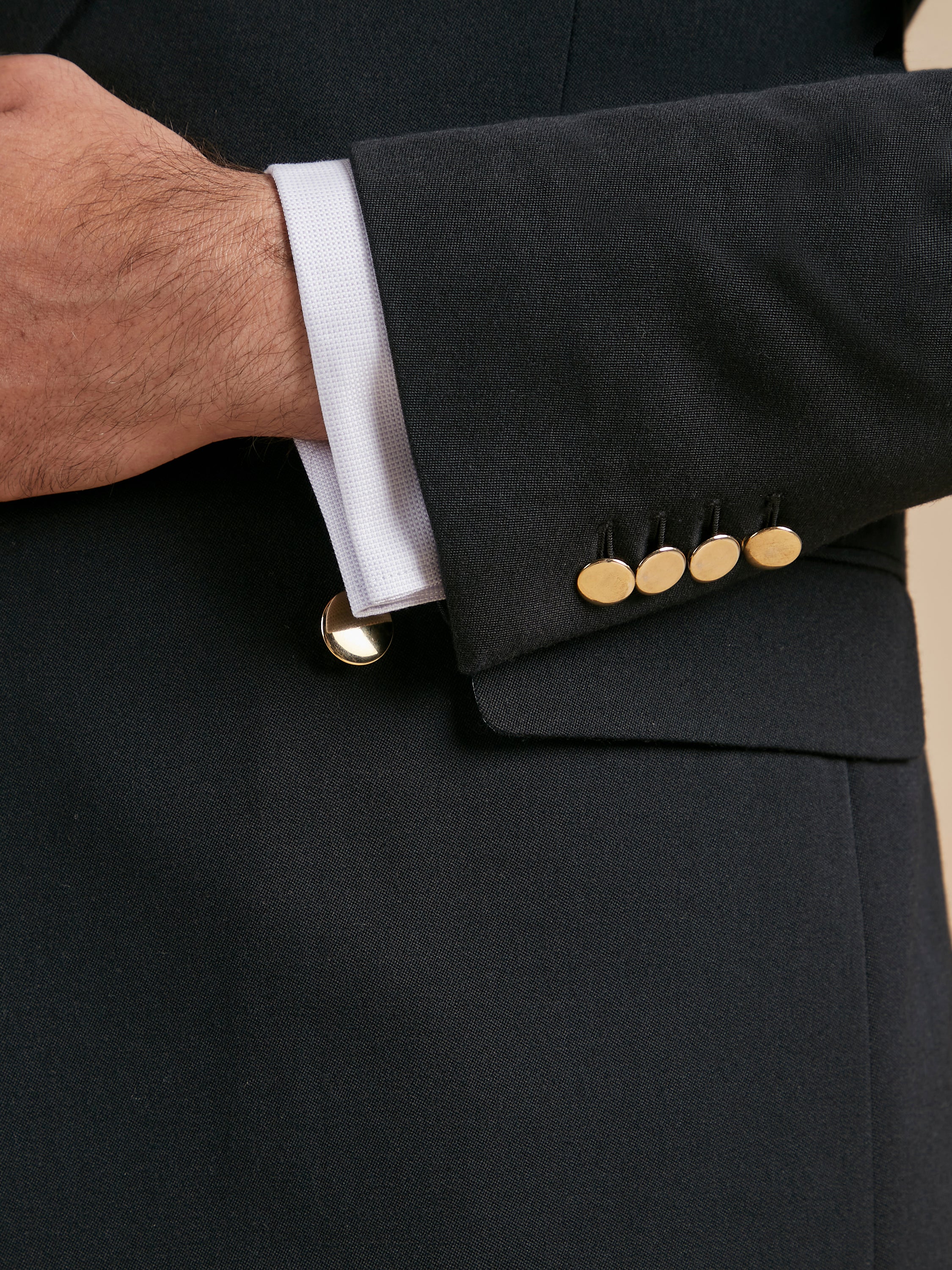 Double Breasted Navy Blazer - Image 4