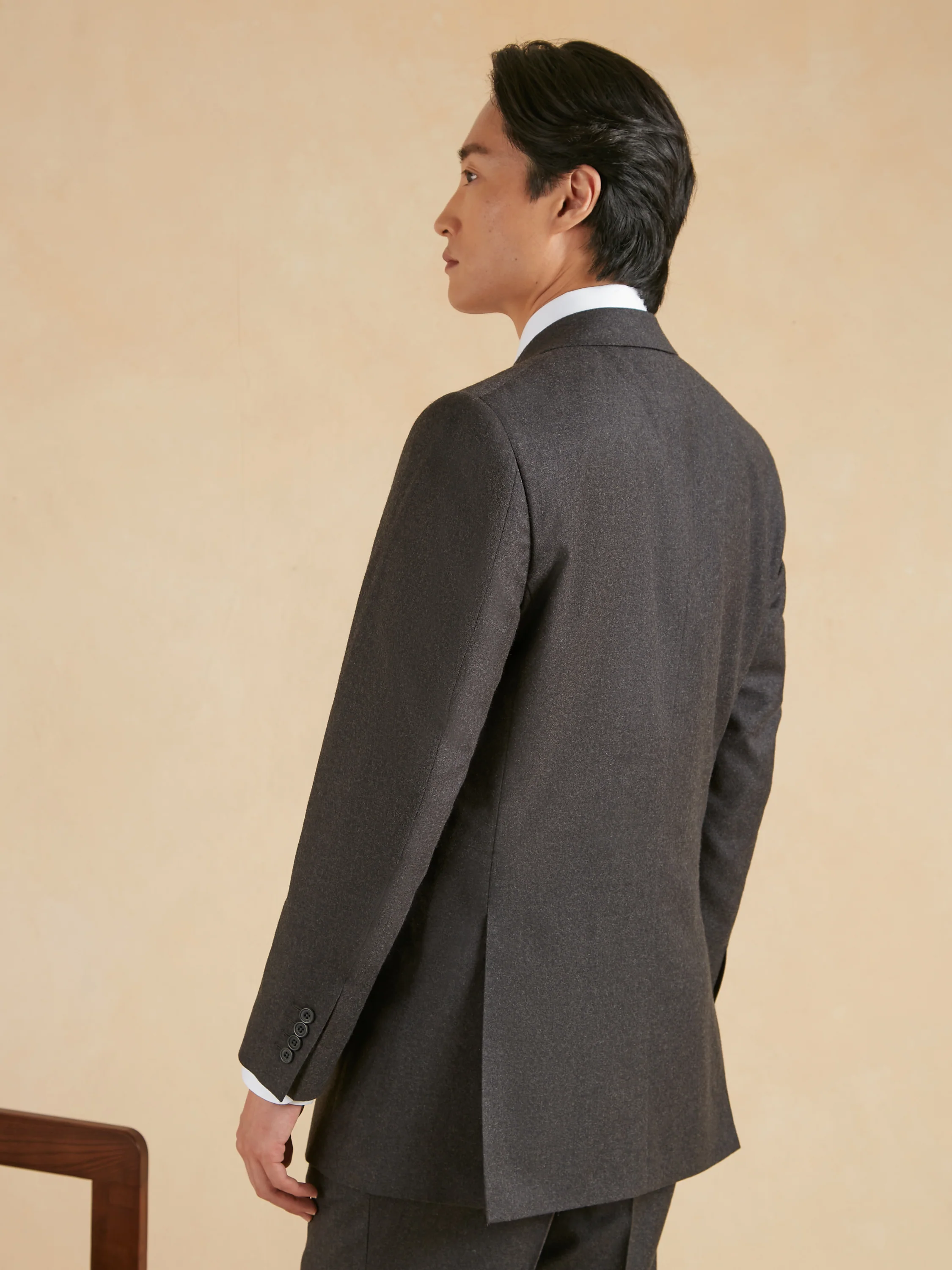 Eaton Classic Fit Suit - Grey Flannel Wool - Image 4