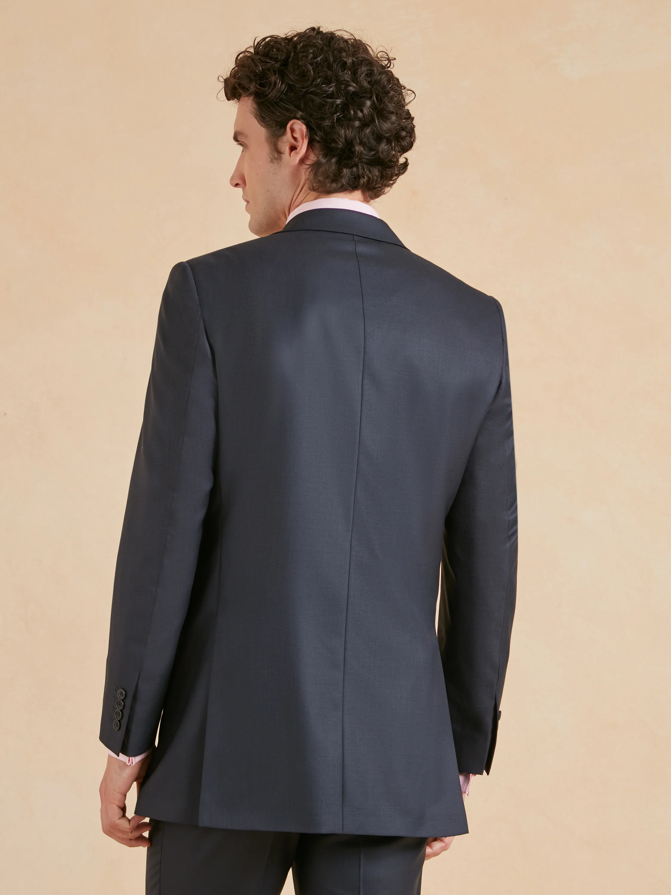 Eaton Classic Fit Suit - Navy Nailhead - Image 5