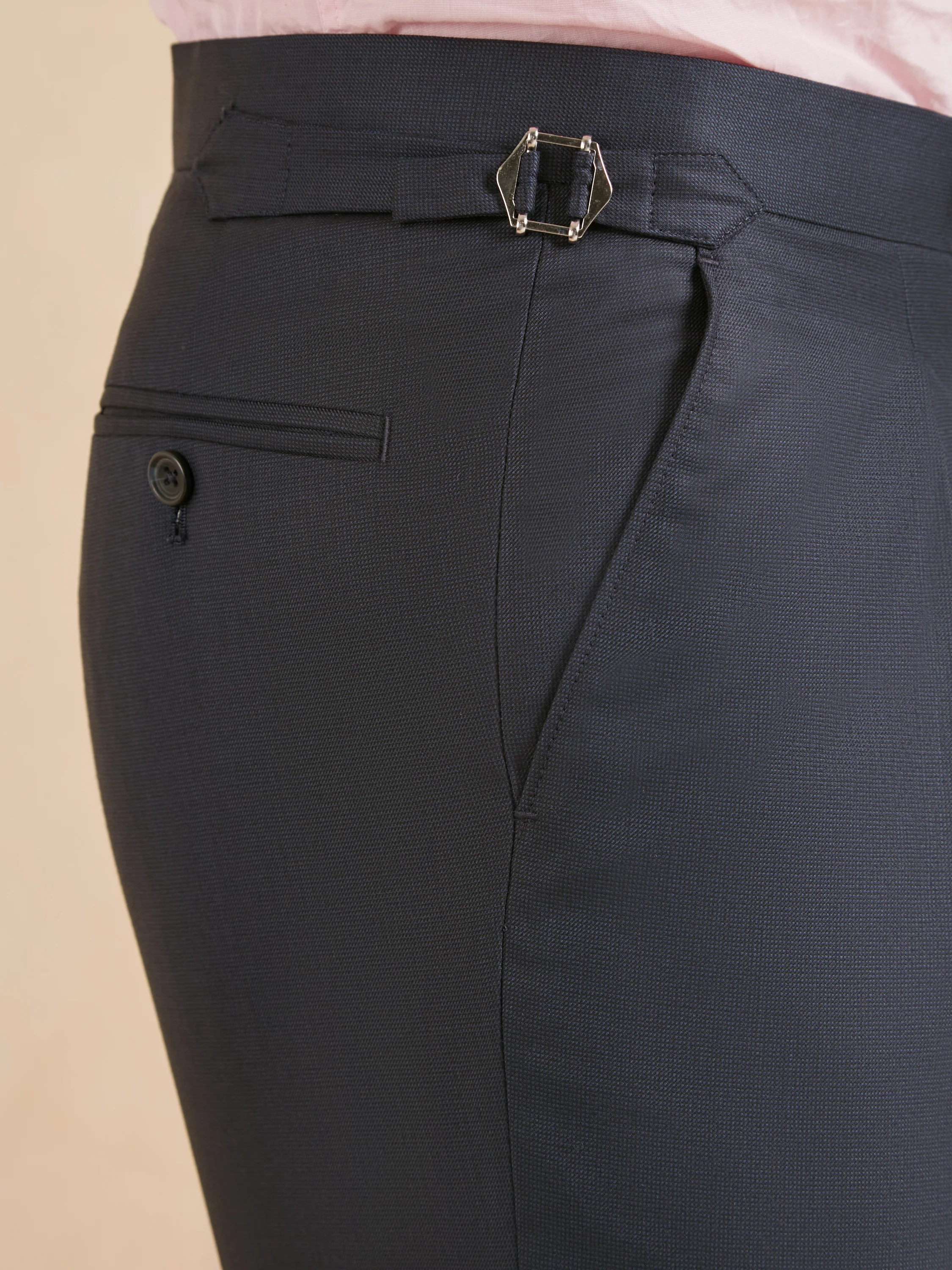 Eaton Classic Fit Suit - Navy Nailhead - Image 7