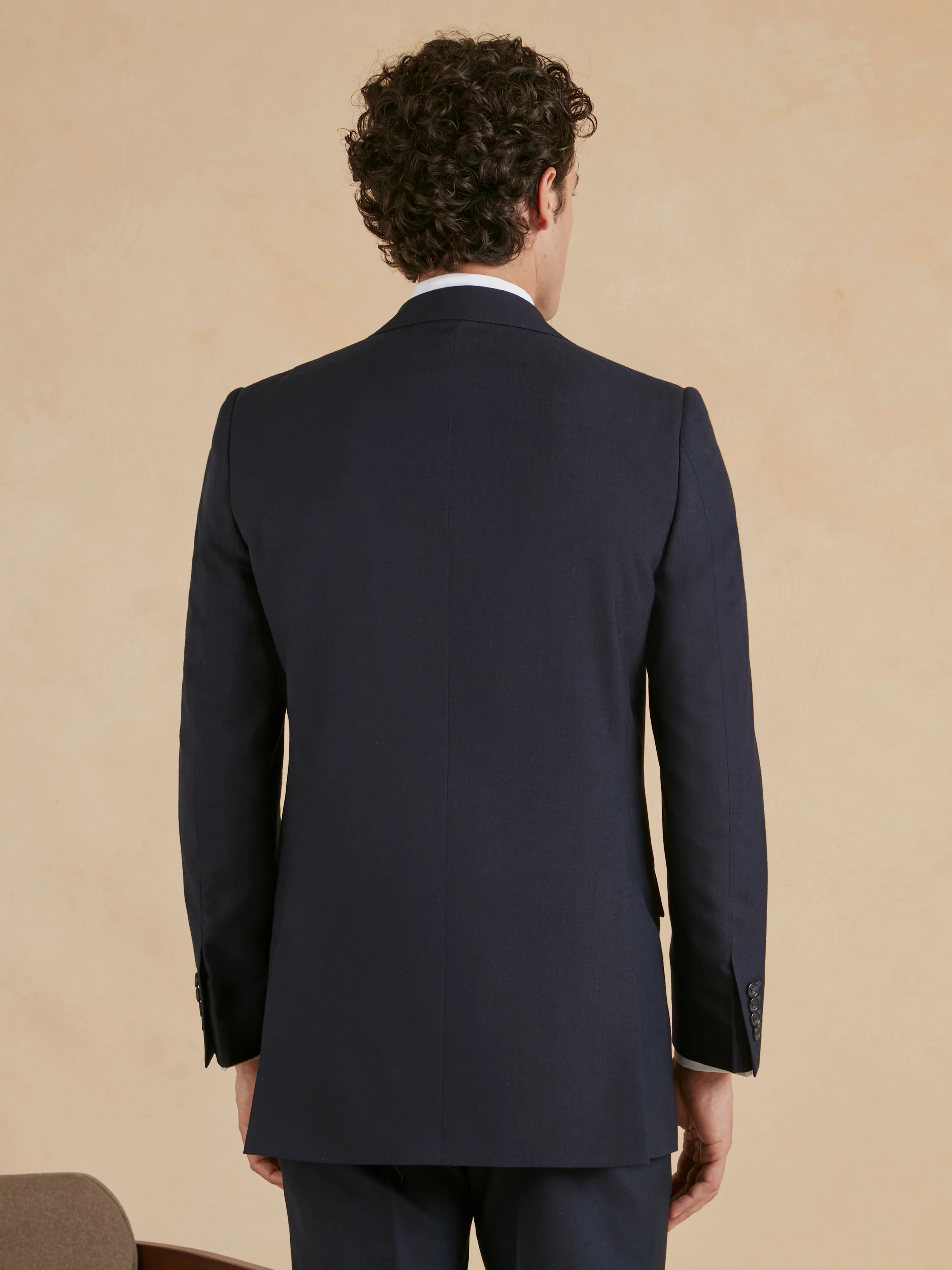Eaton Classic Fit Suit - Navy Plain Weave Wool - Image 6
