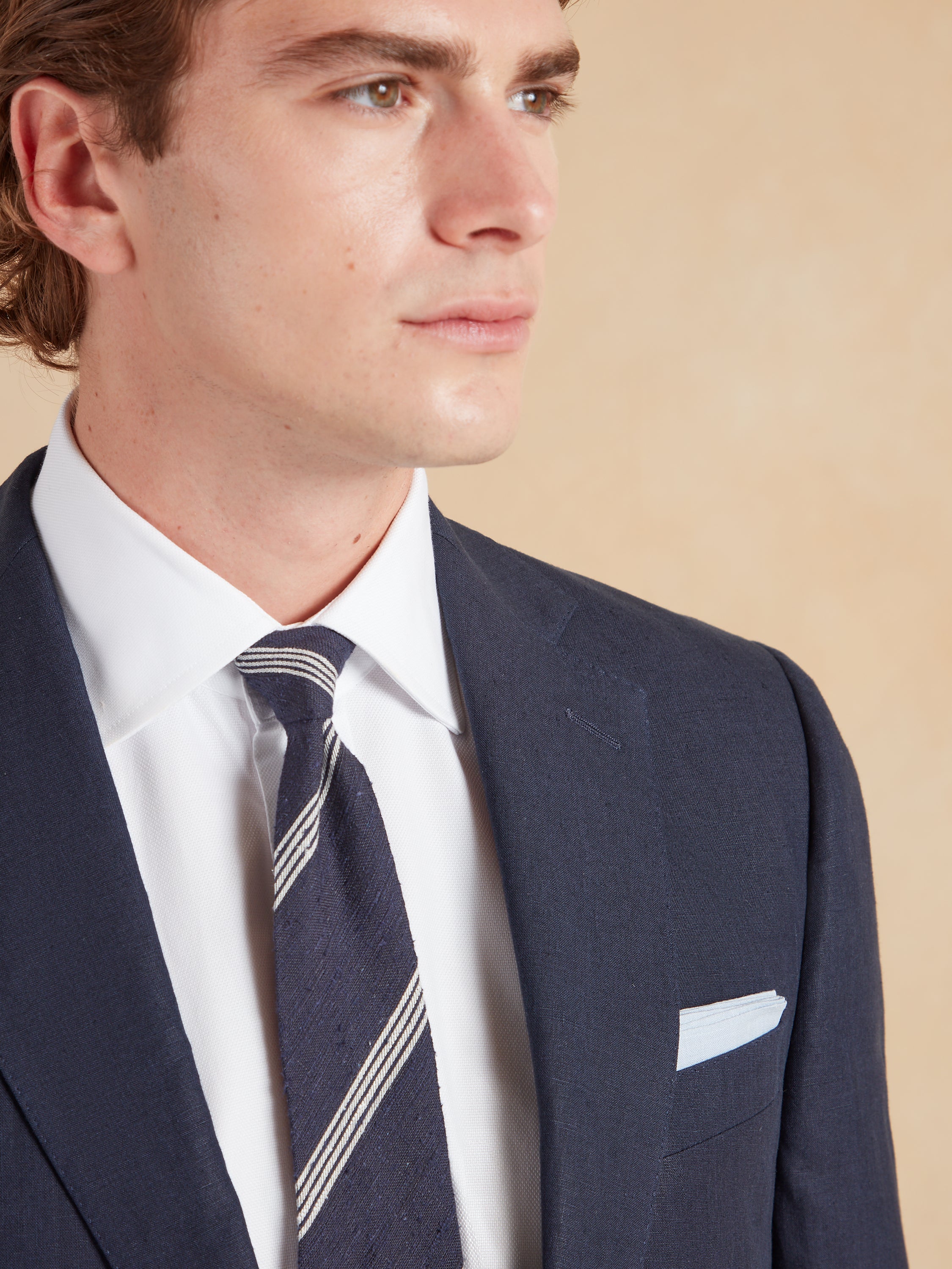Eaton Jacket - Navy Linen - Image 4
