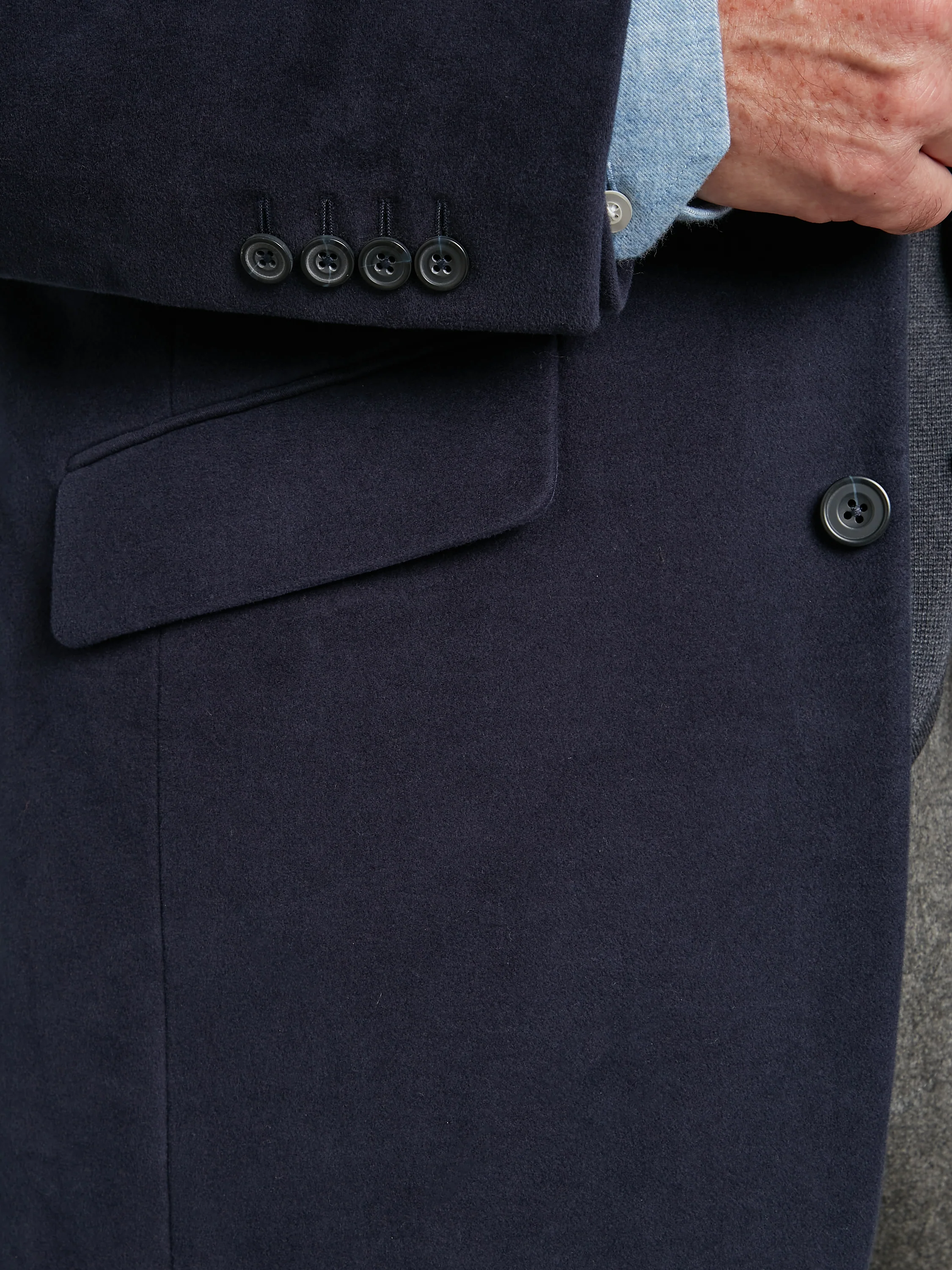 Eaton Jacket - Navy Moleskin - Image 4