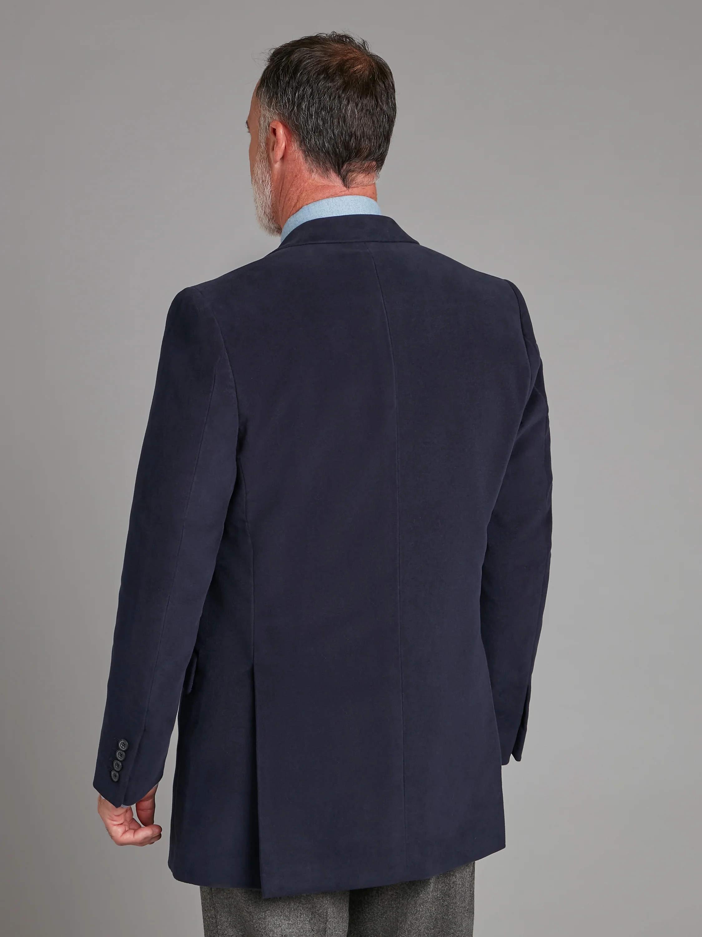 Eaton Jacket - Navy Moleskin - Image 5