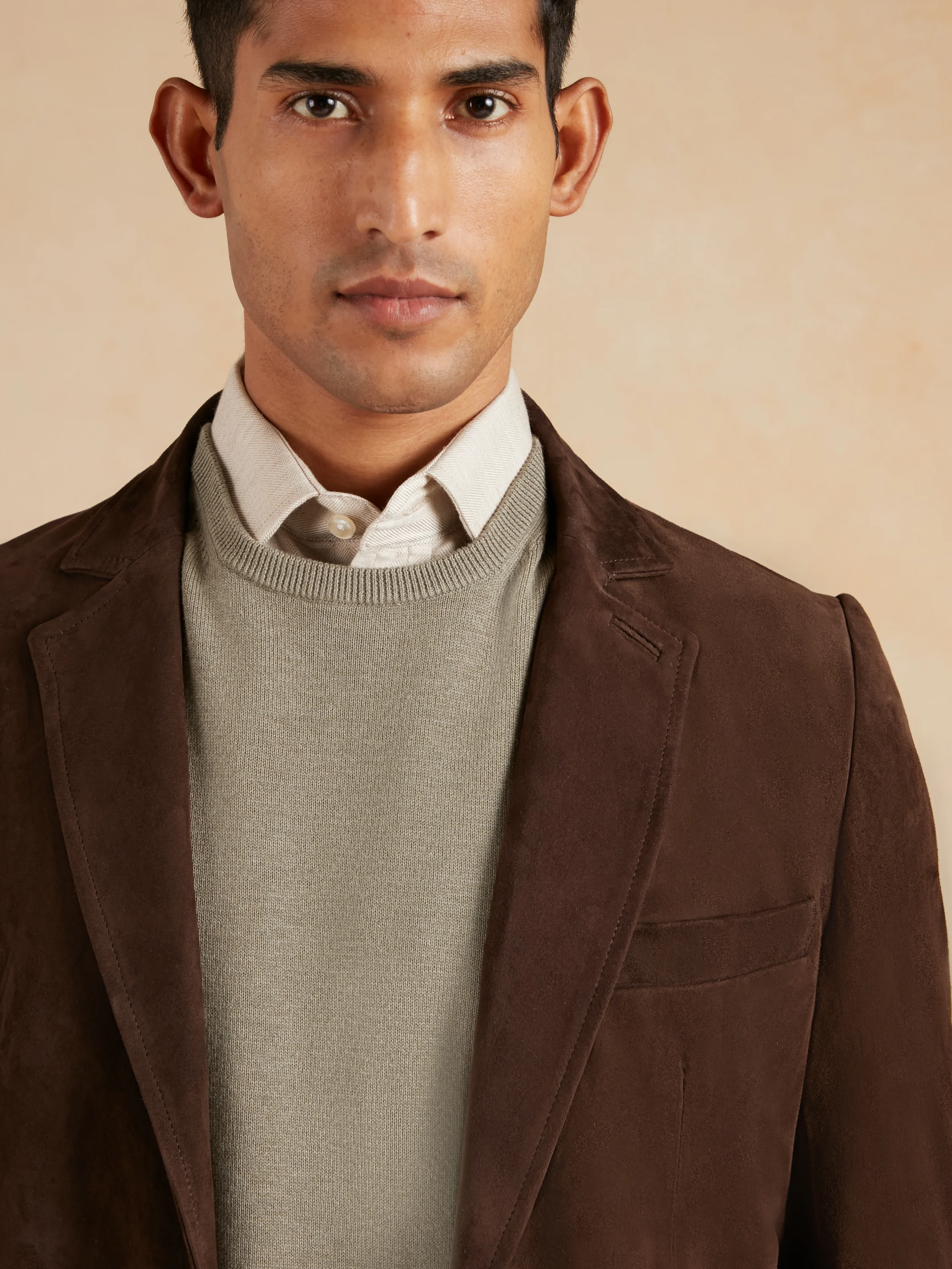 Eaton Jacket Suede Leather - Brown - Image 4