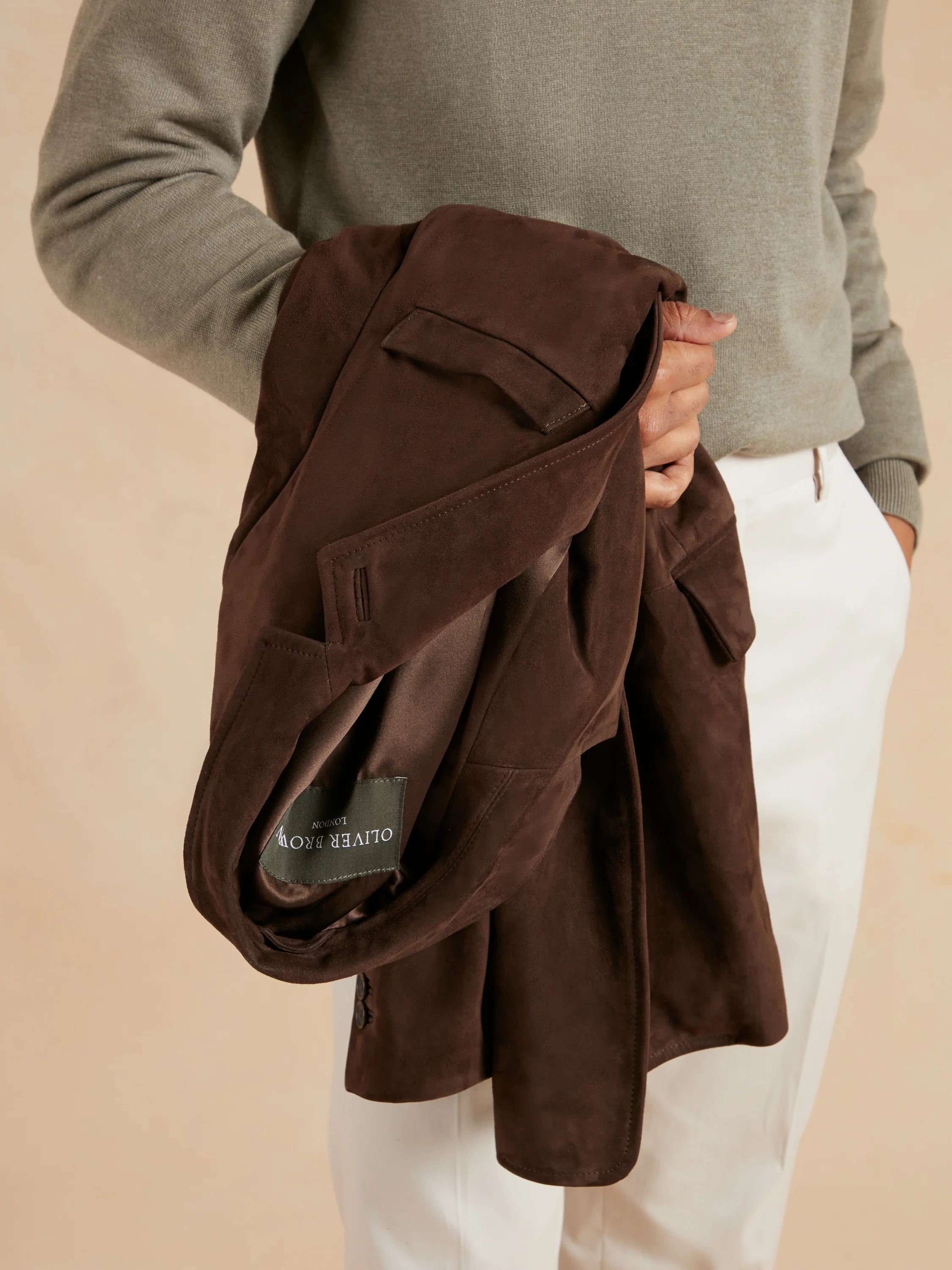 Eaton Jacket Suede Leather - Brown - Image 6