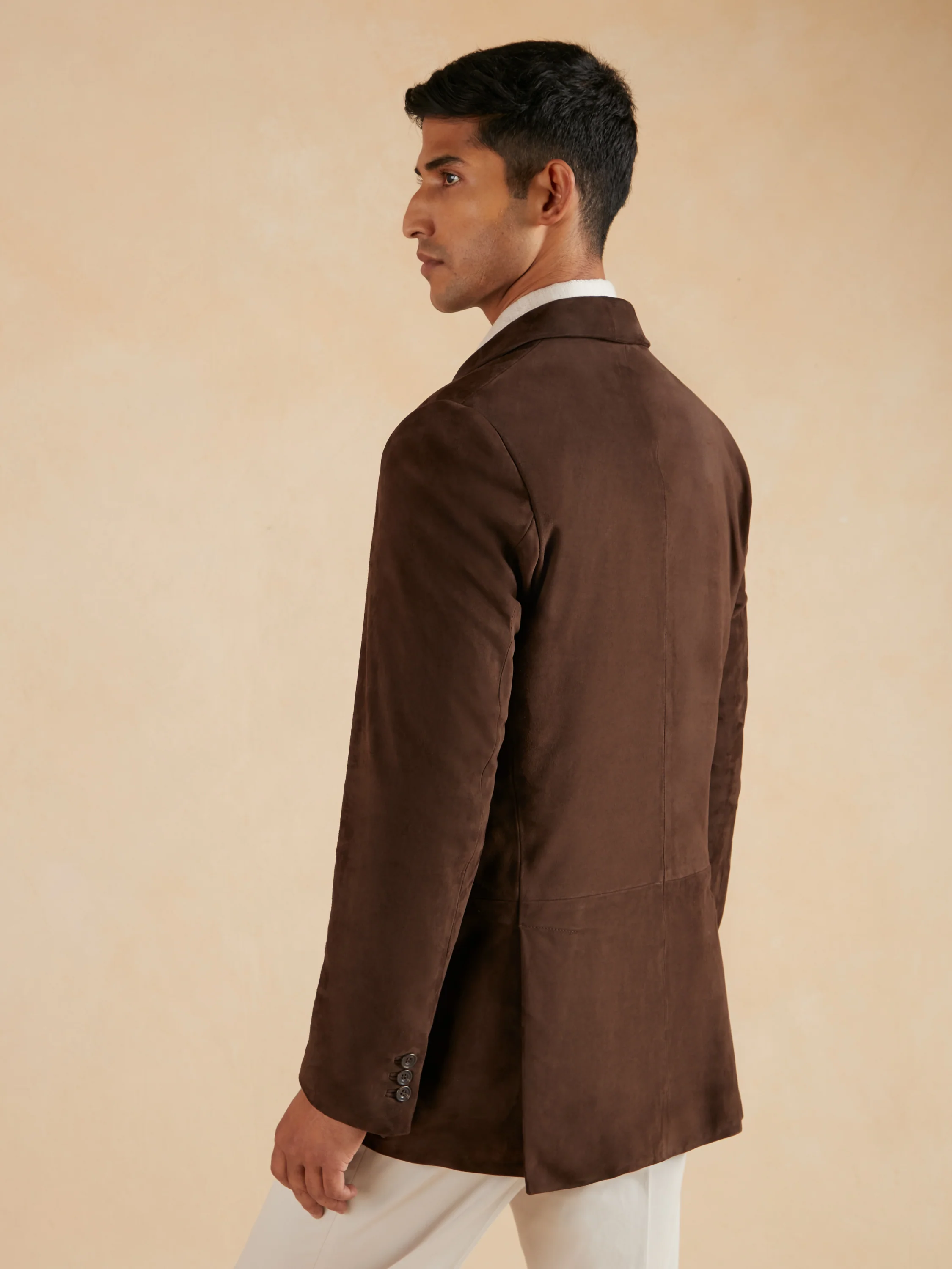 Eaton Jacket Suede Leather - Brown - Image 8