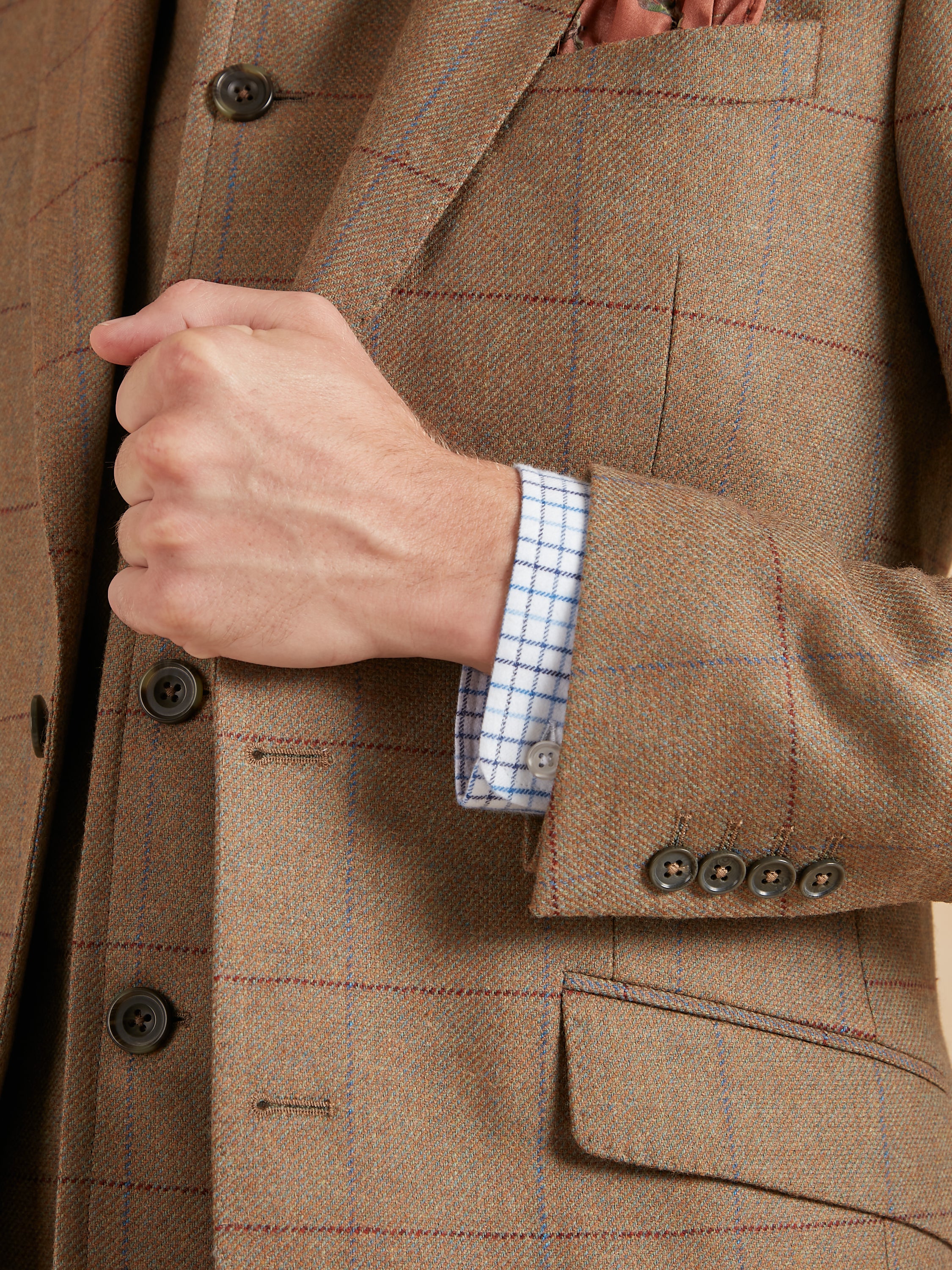 Eaton Jacket - Autumn Bracken Check Tweed - Image 4