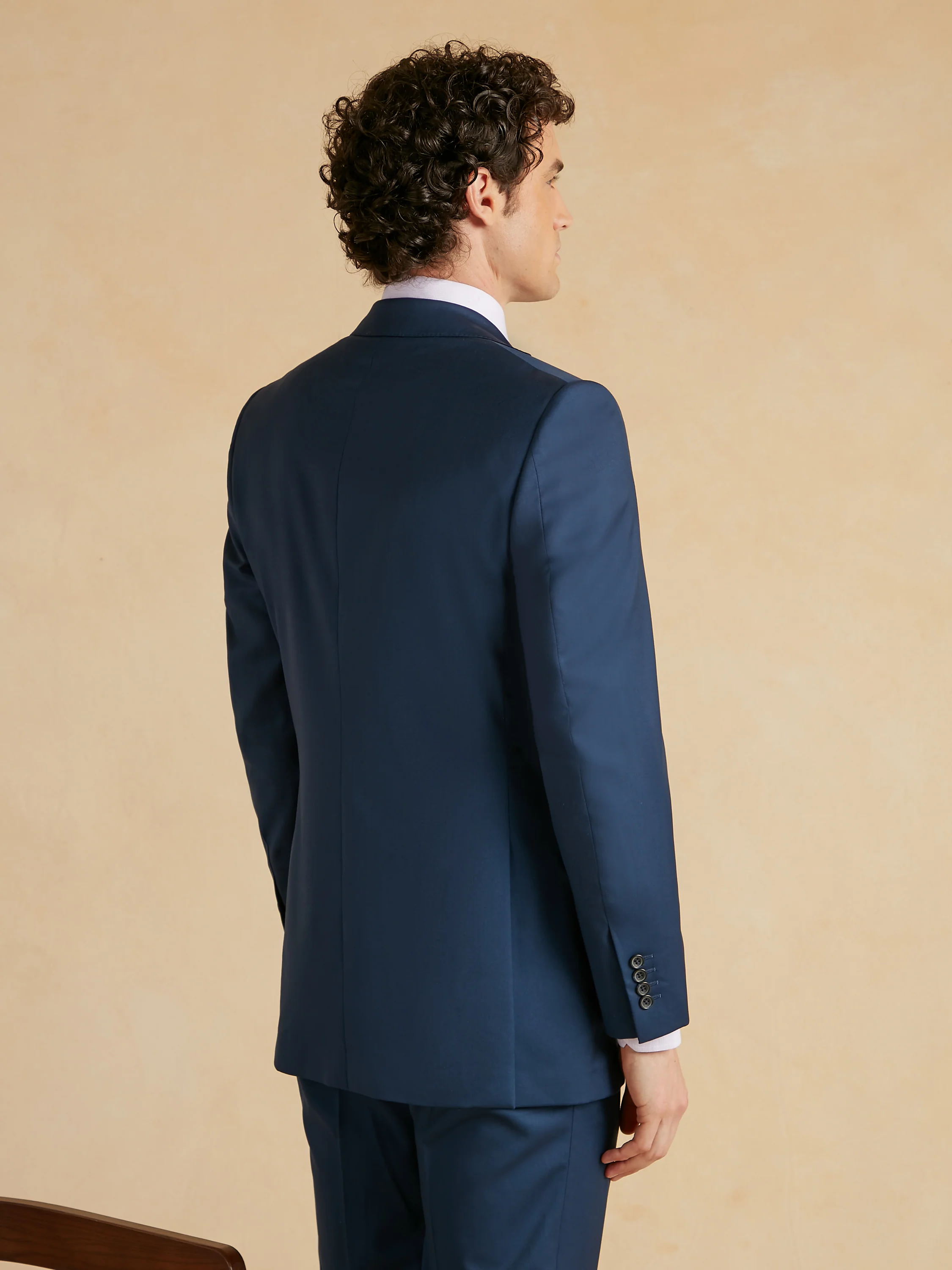 Eaton Suit Natural Stretch Italian Wool - Blue - Image 4