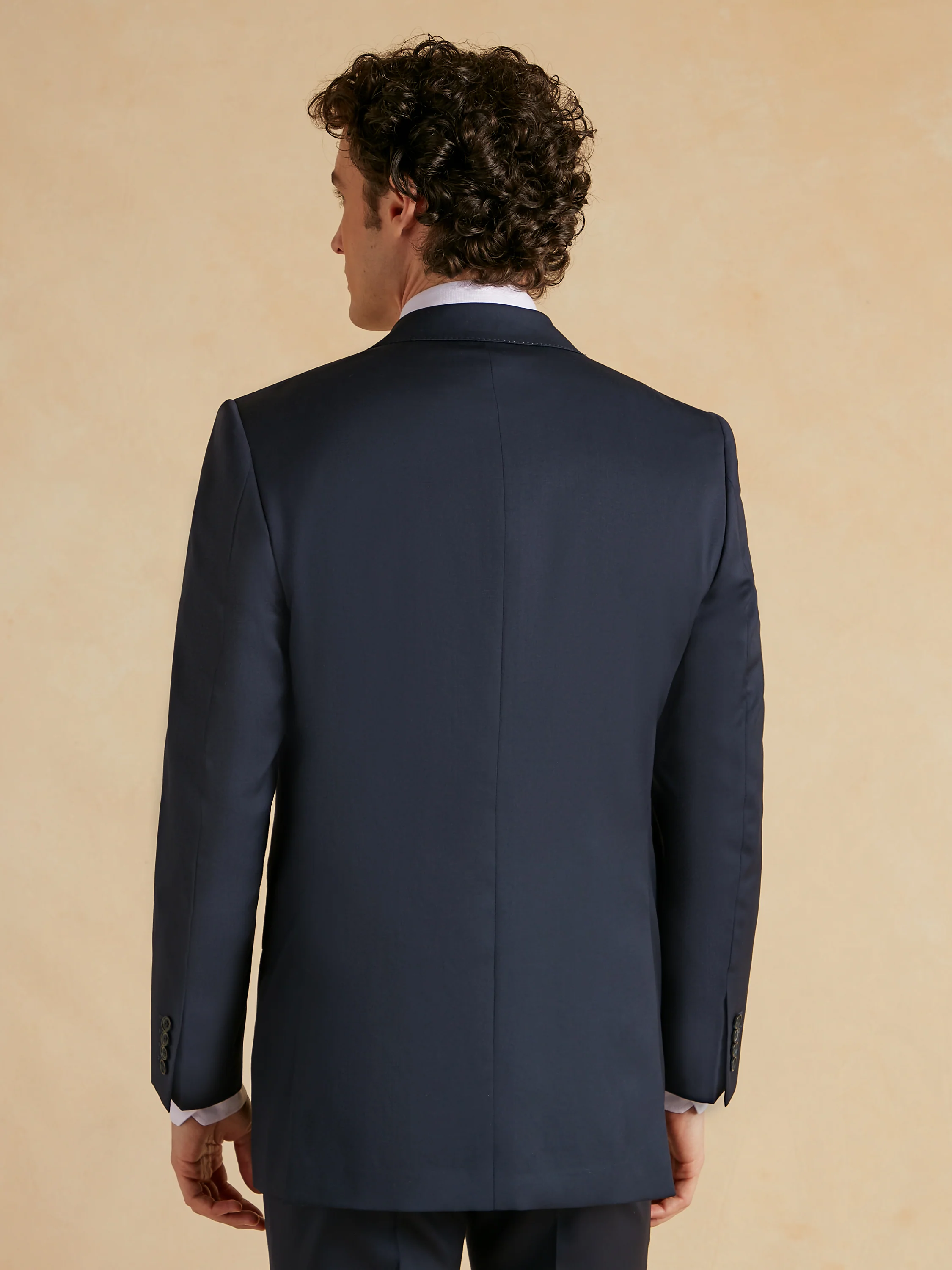 Eaton Suit Natural Stretch Italian Wool - Navy - Image 5