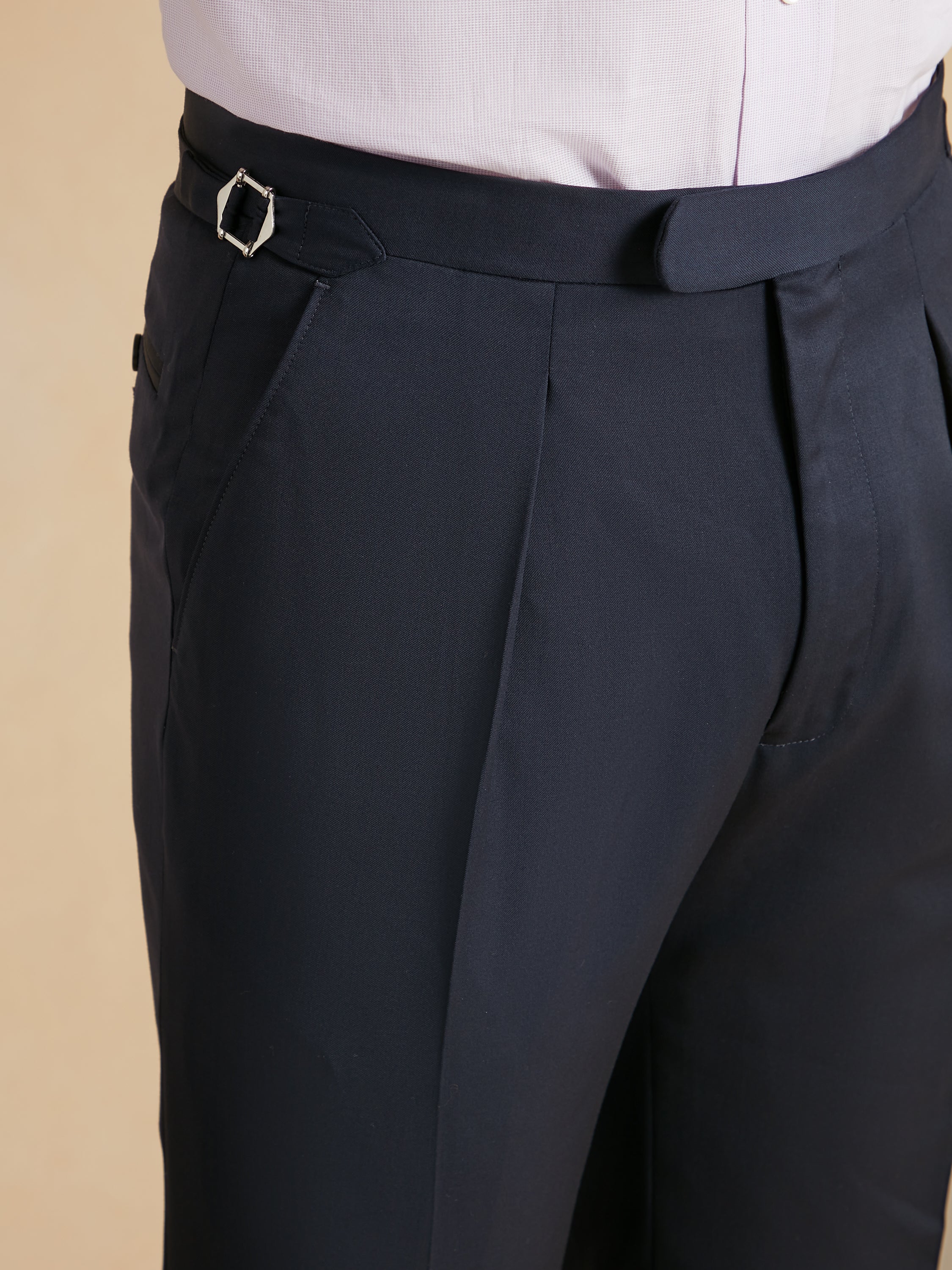 Eaton Suit Natural Stretch Italian Wool - Navy - Image 7
