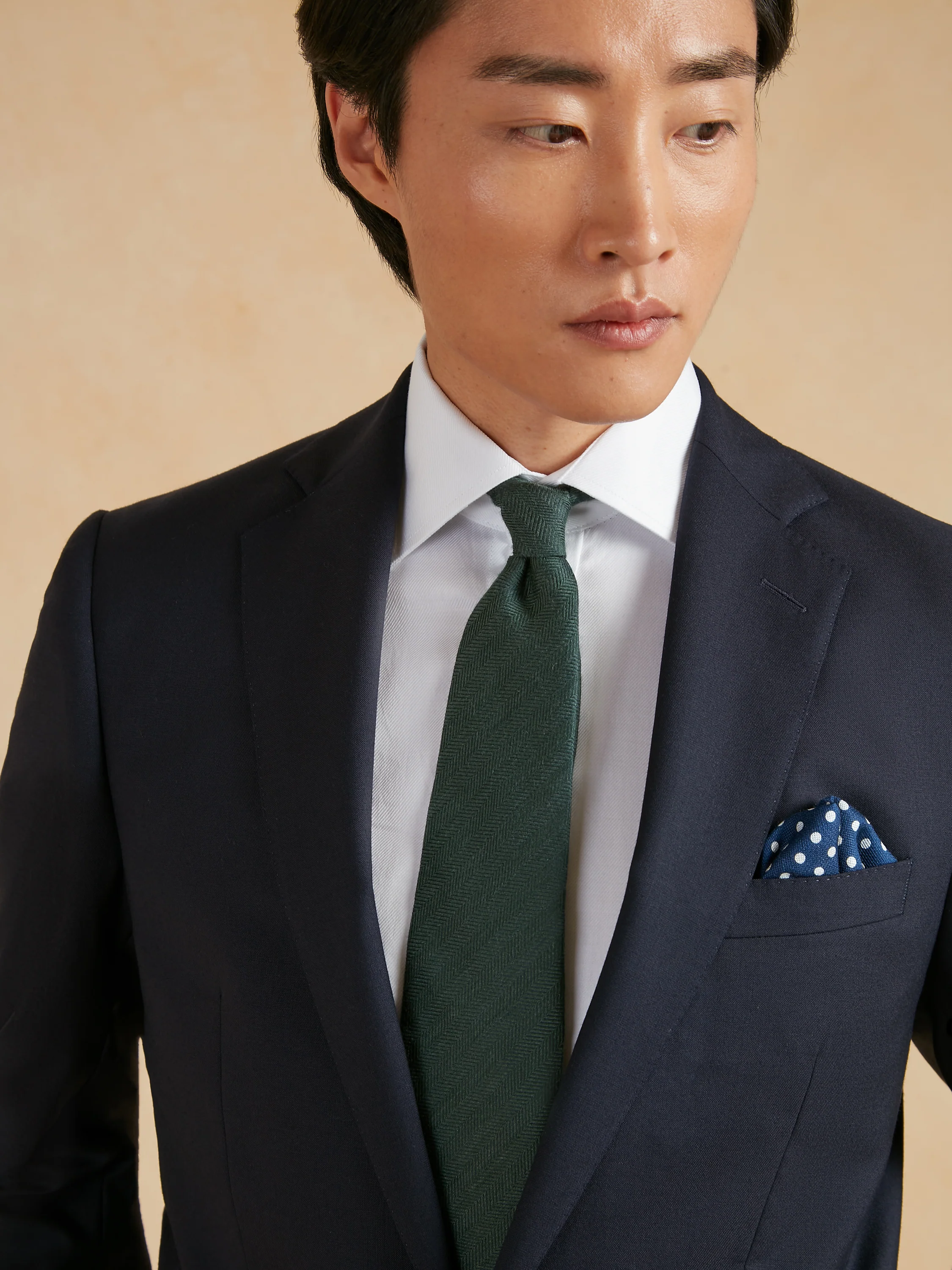 Eaton Classic Fit Suit - Navy Plain Weave Lightweight Wool - Image 4