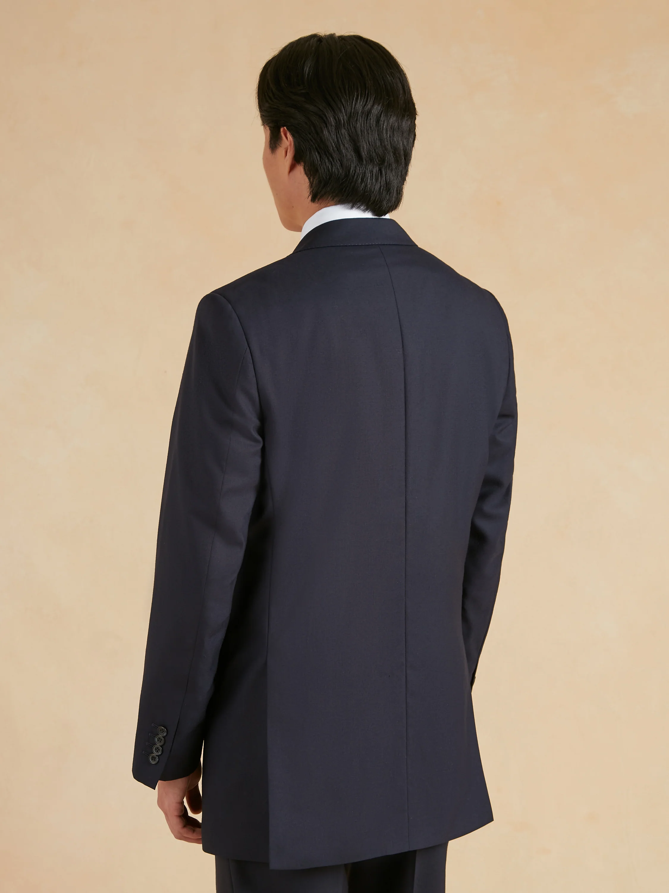Eaton Classic Fit Suit - Navy Plain Weave Lightweight Wool - Image 6