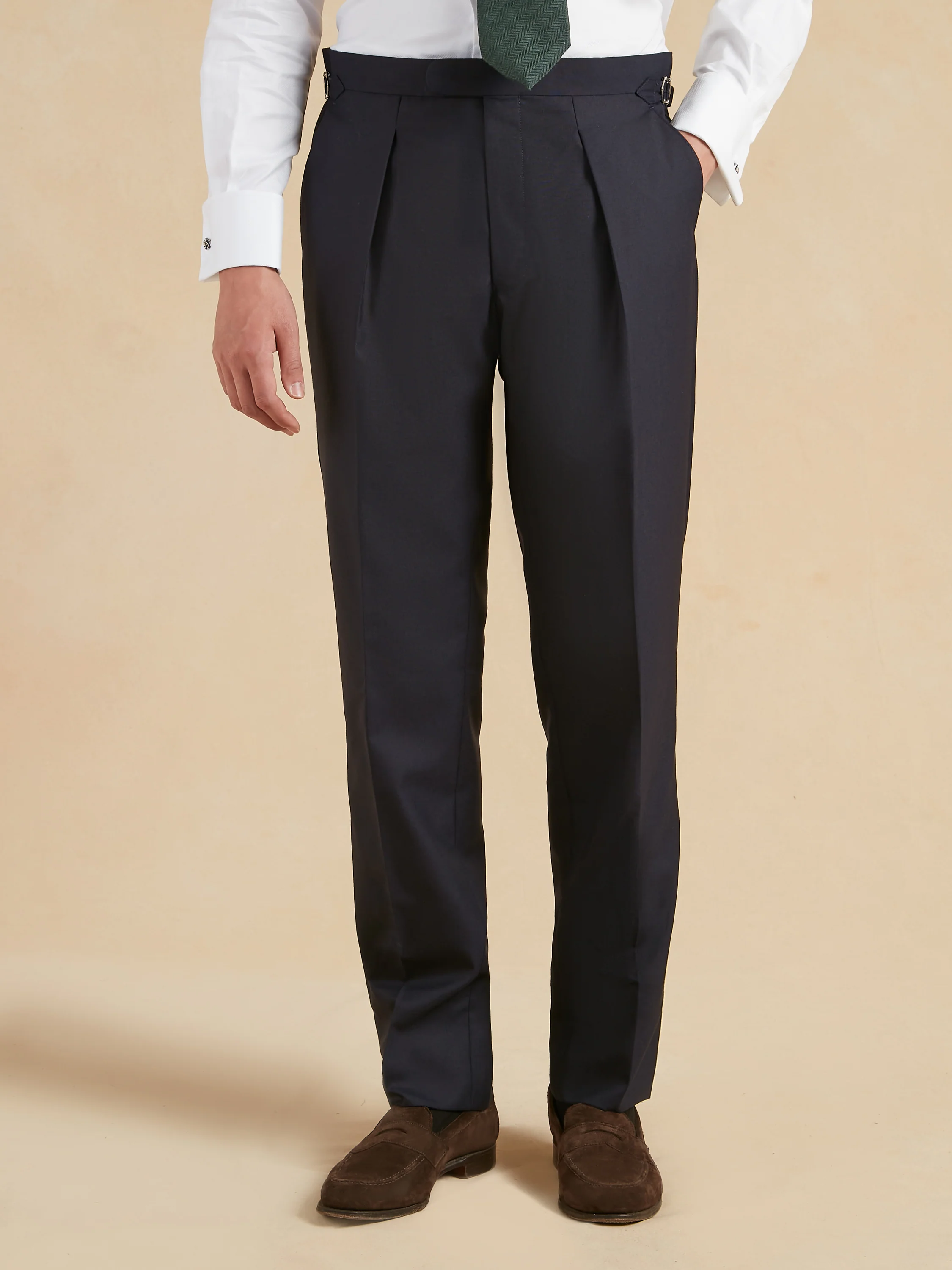 Eaton Classic Fit Suit - Navy Plain Weave Lightweight Wool - Image 9