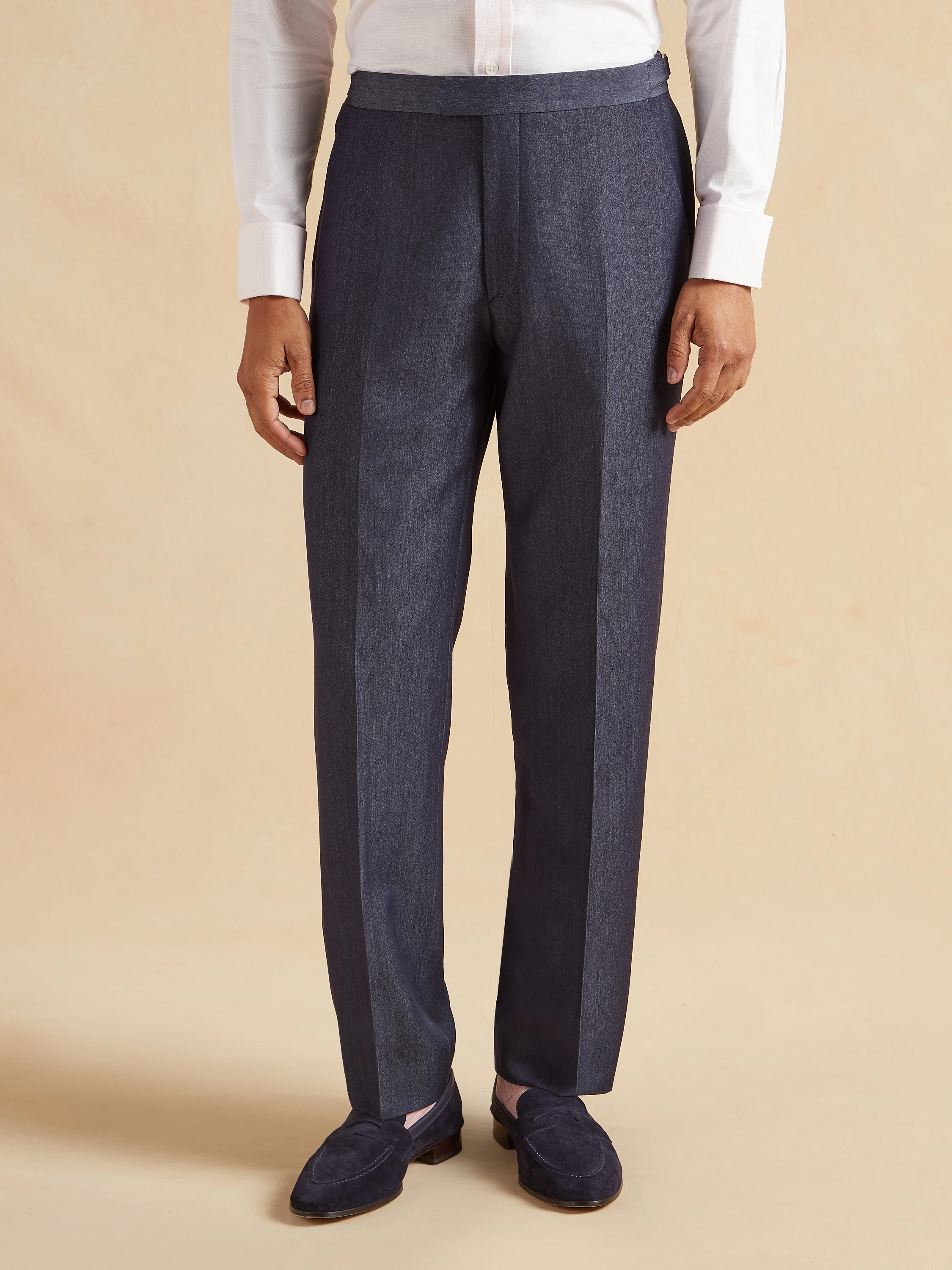 Eaton Suit Wool and Silk - Denim Blue - Image 6