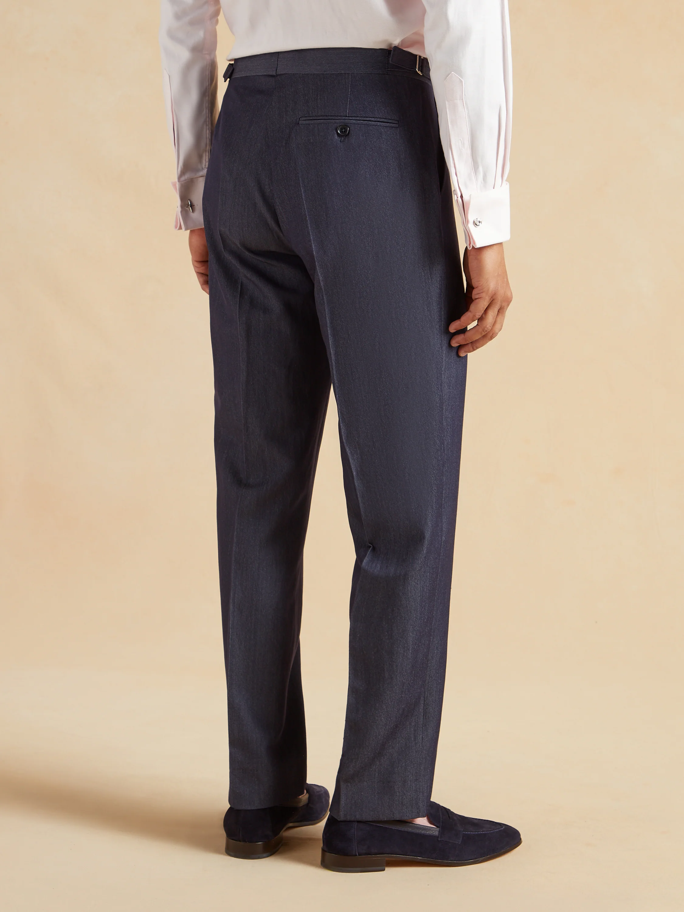 Eaton Suit Wool and Silk - Denim Blue - Image 7