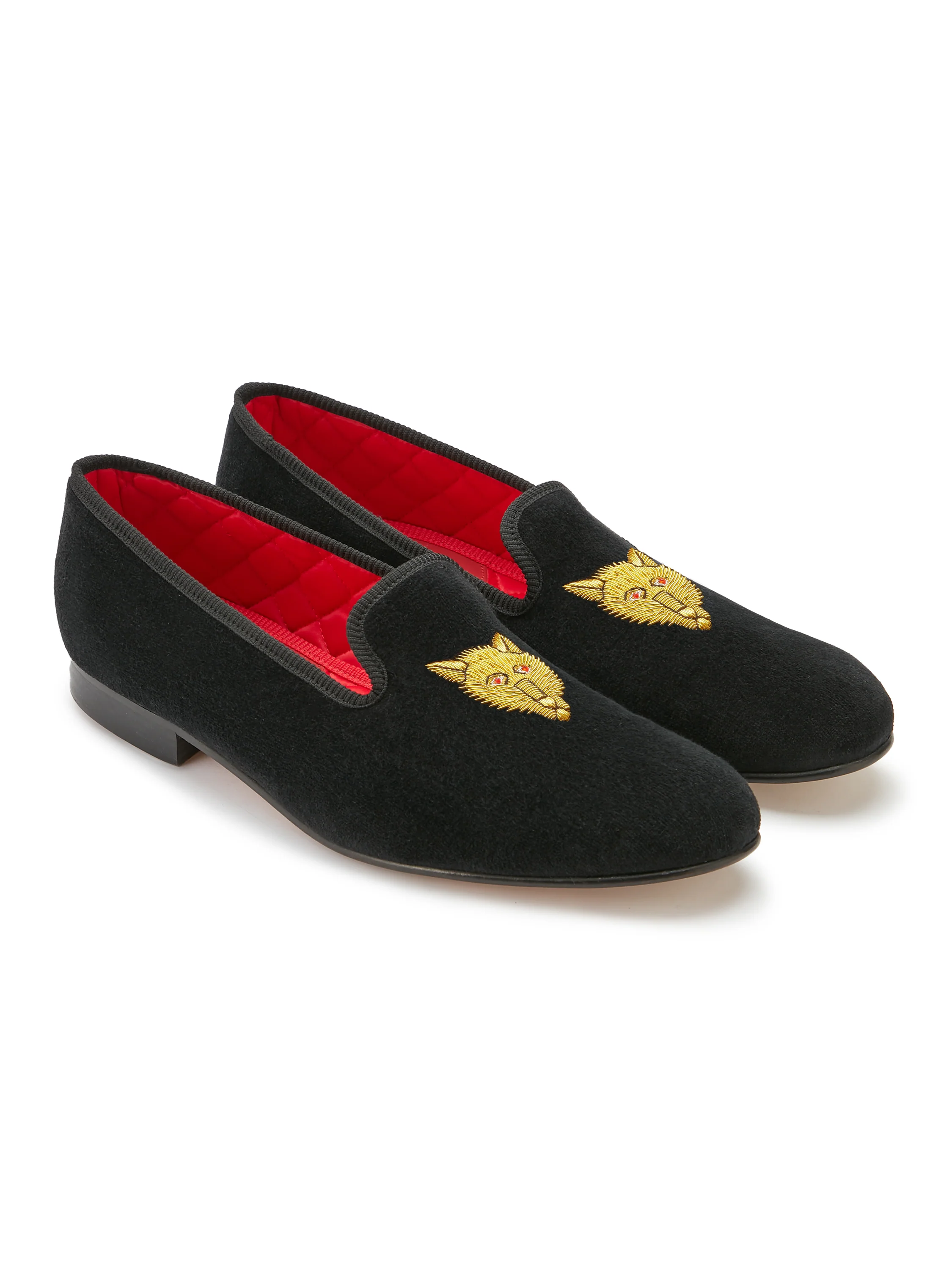 Embroidered Velvet Albert Slippers - Image 3
