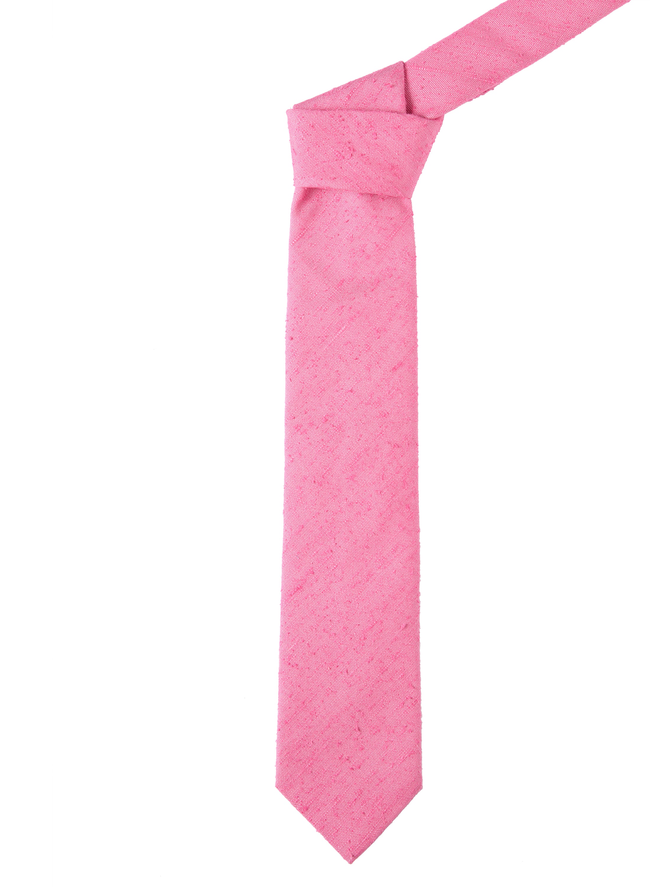 English Silk Shantung Tie - Pink