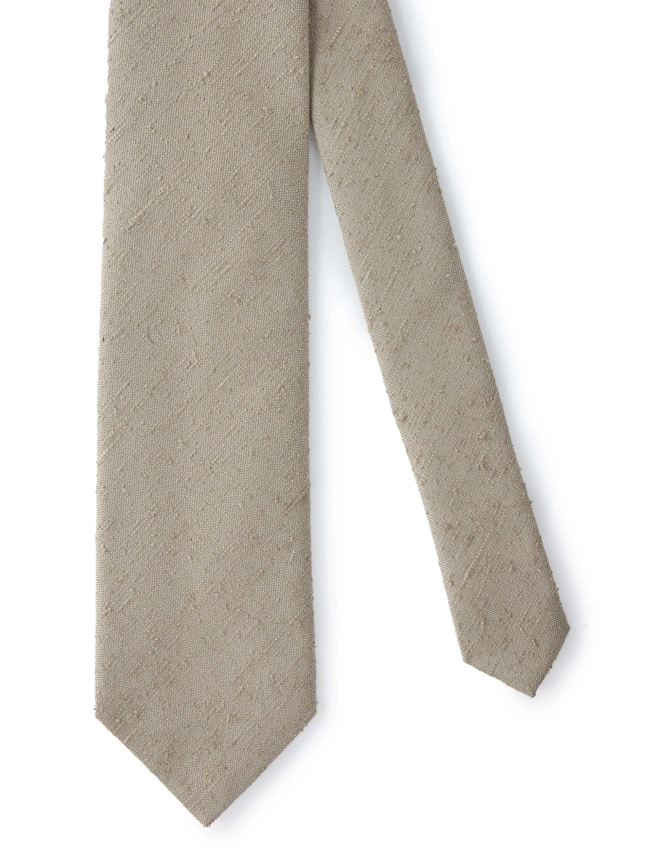 English Silk Shantung Tie - Sage - Image 2