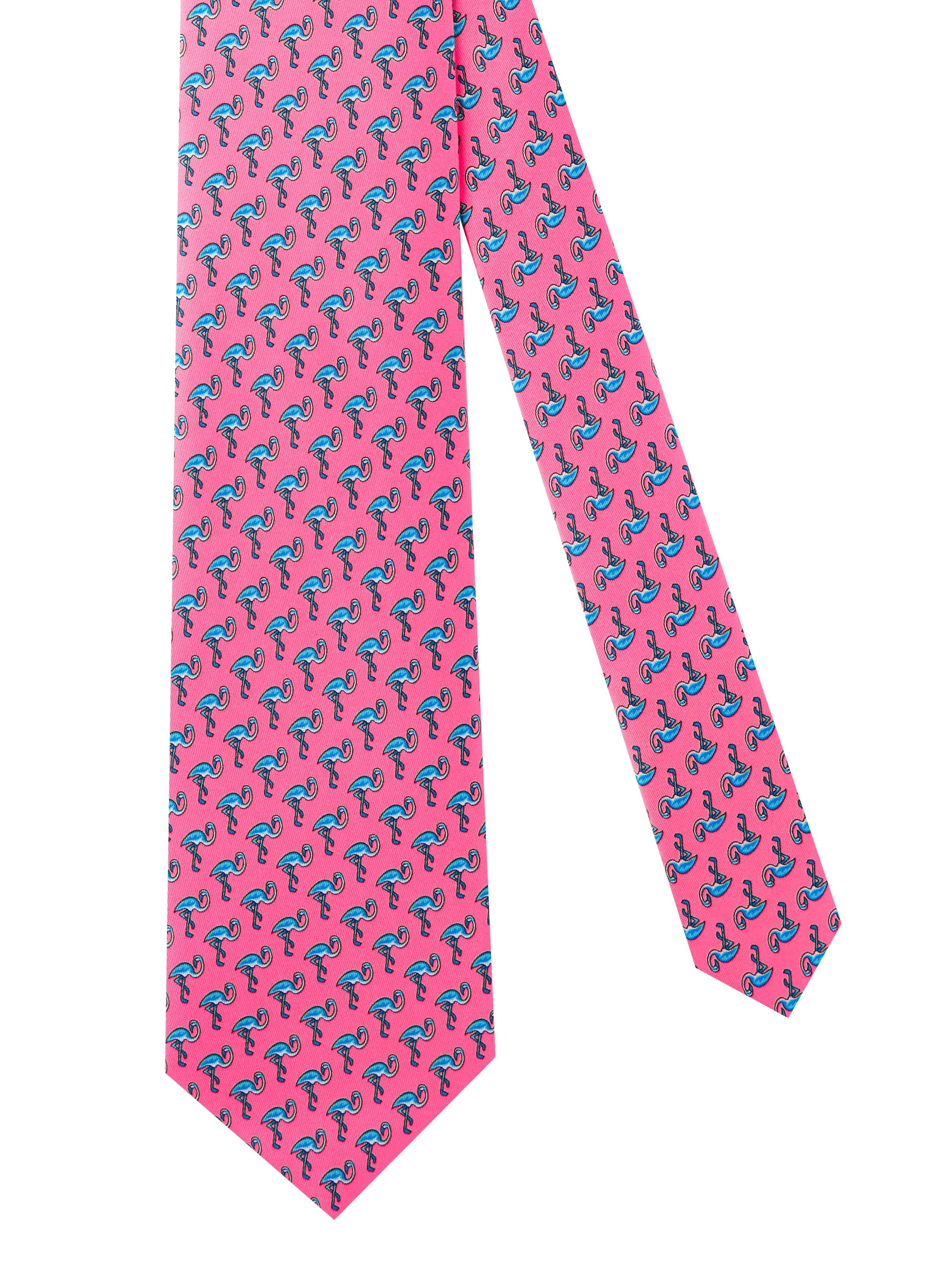Flamingo Silk Tie - Pale Pink - Image 2
