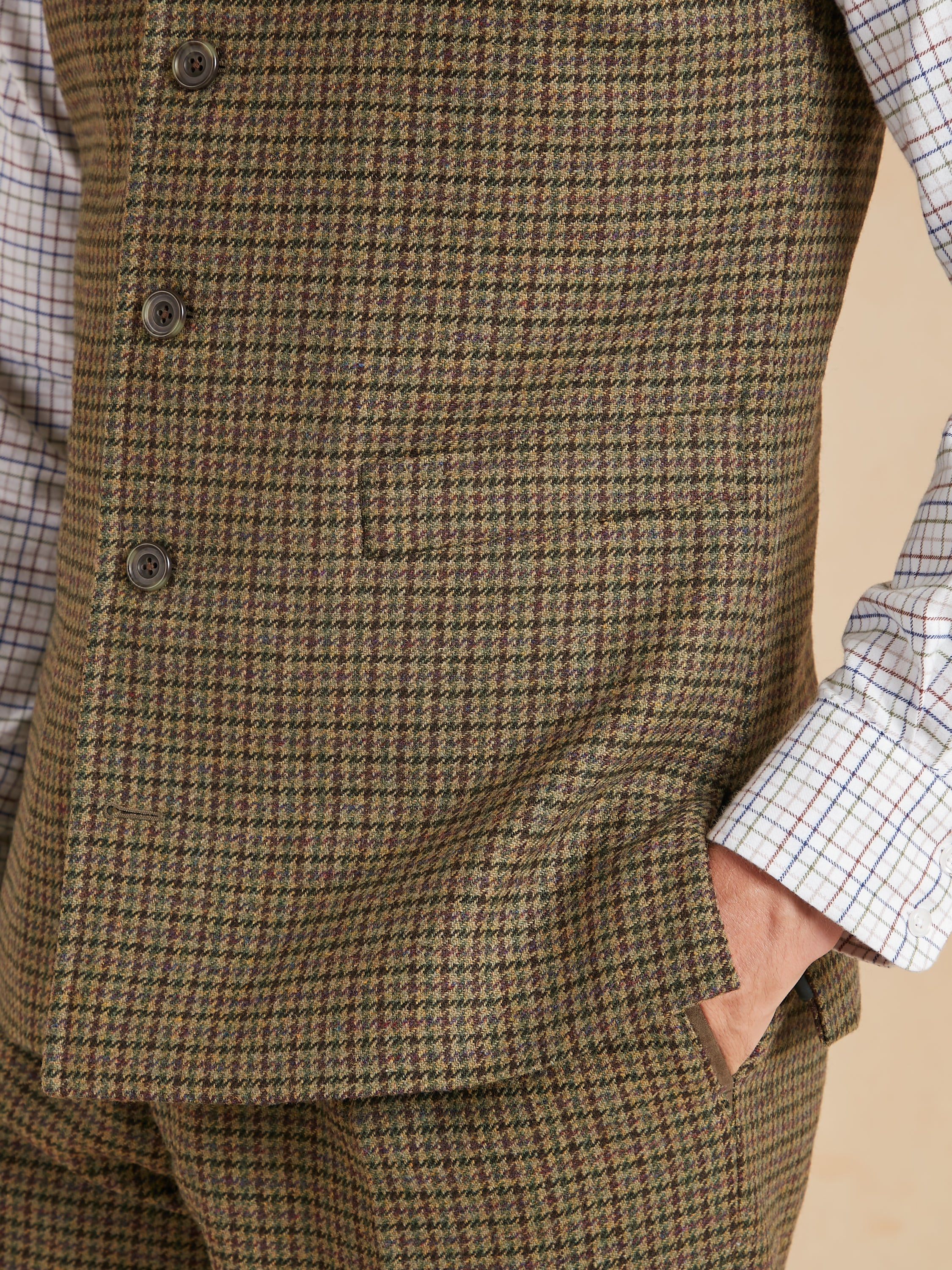 Gilet - Highland Club Check Tweed - Image 3