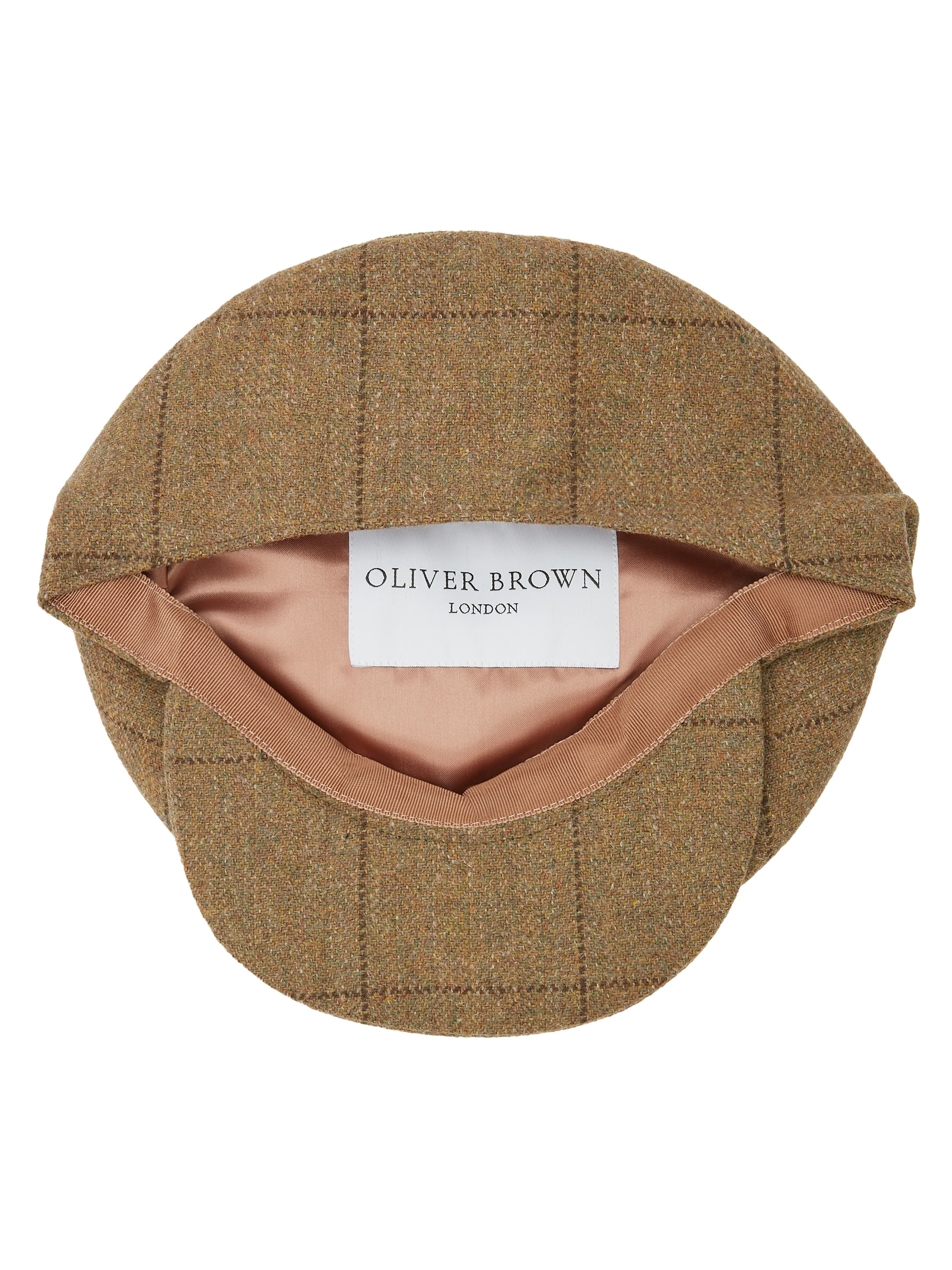 Helmsley Cap - Moss Windowpane Tweed - Image 2