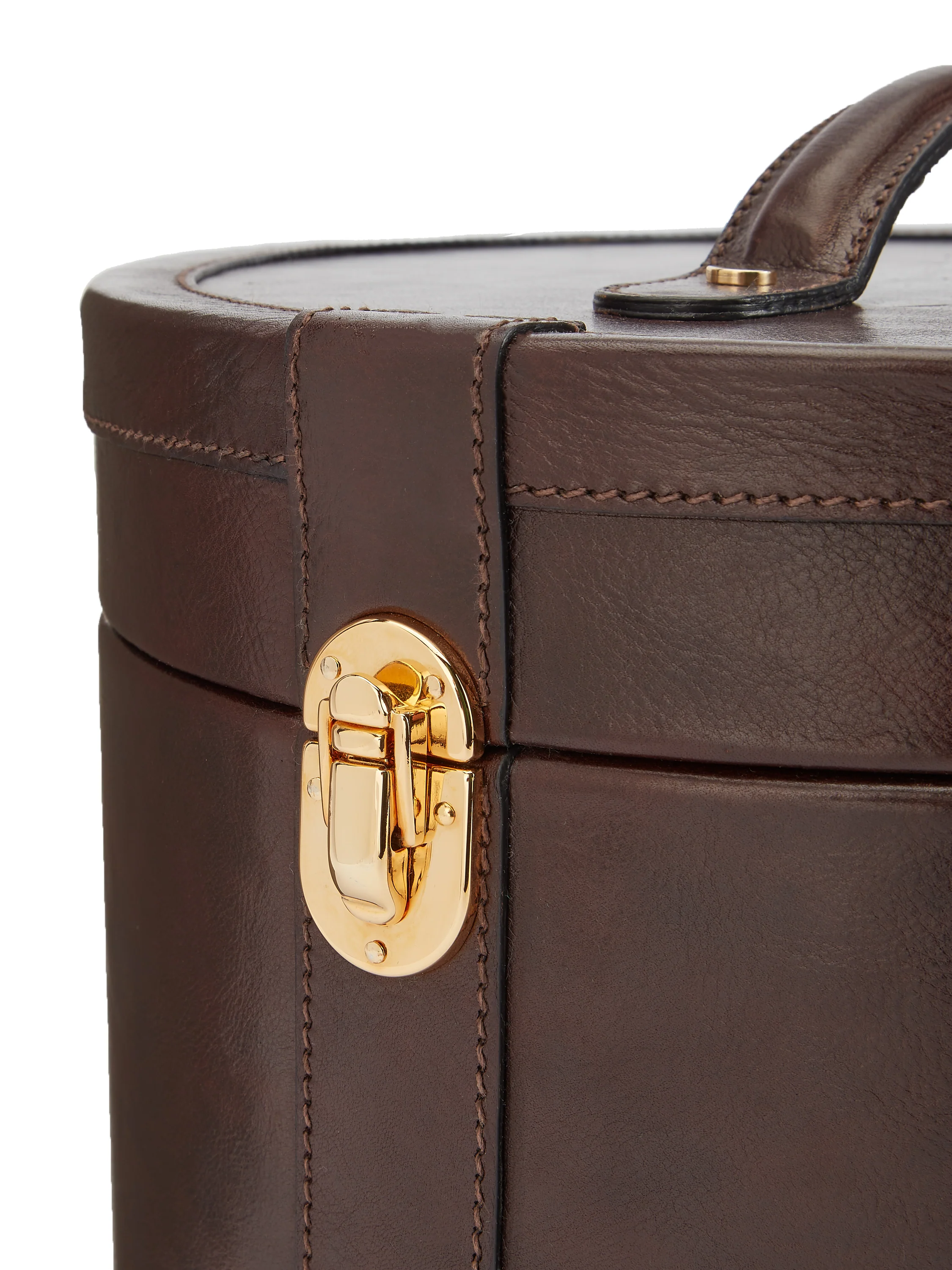 Leather Top Hat Box - Image 4