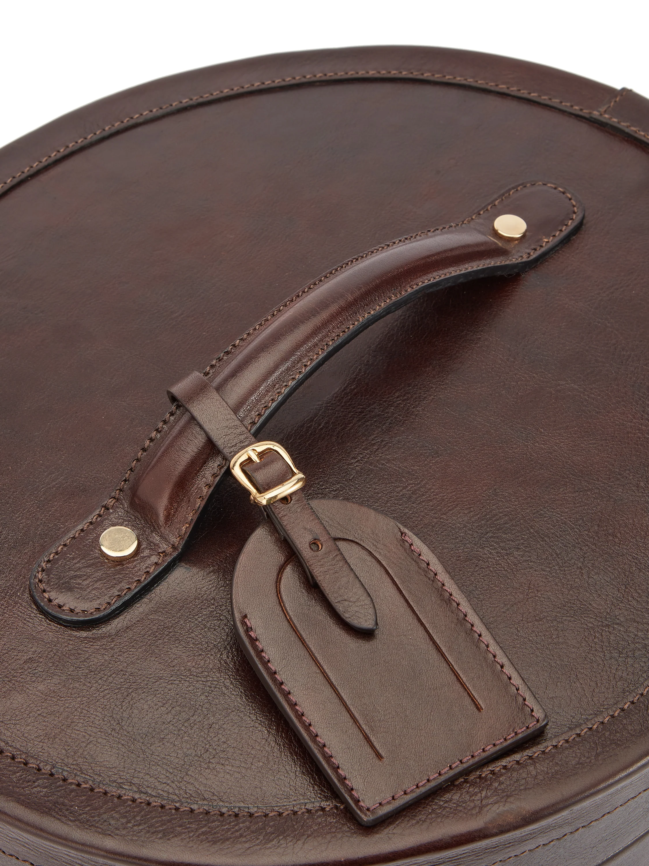 Leather Top Hat Box - Image 5