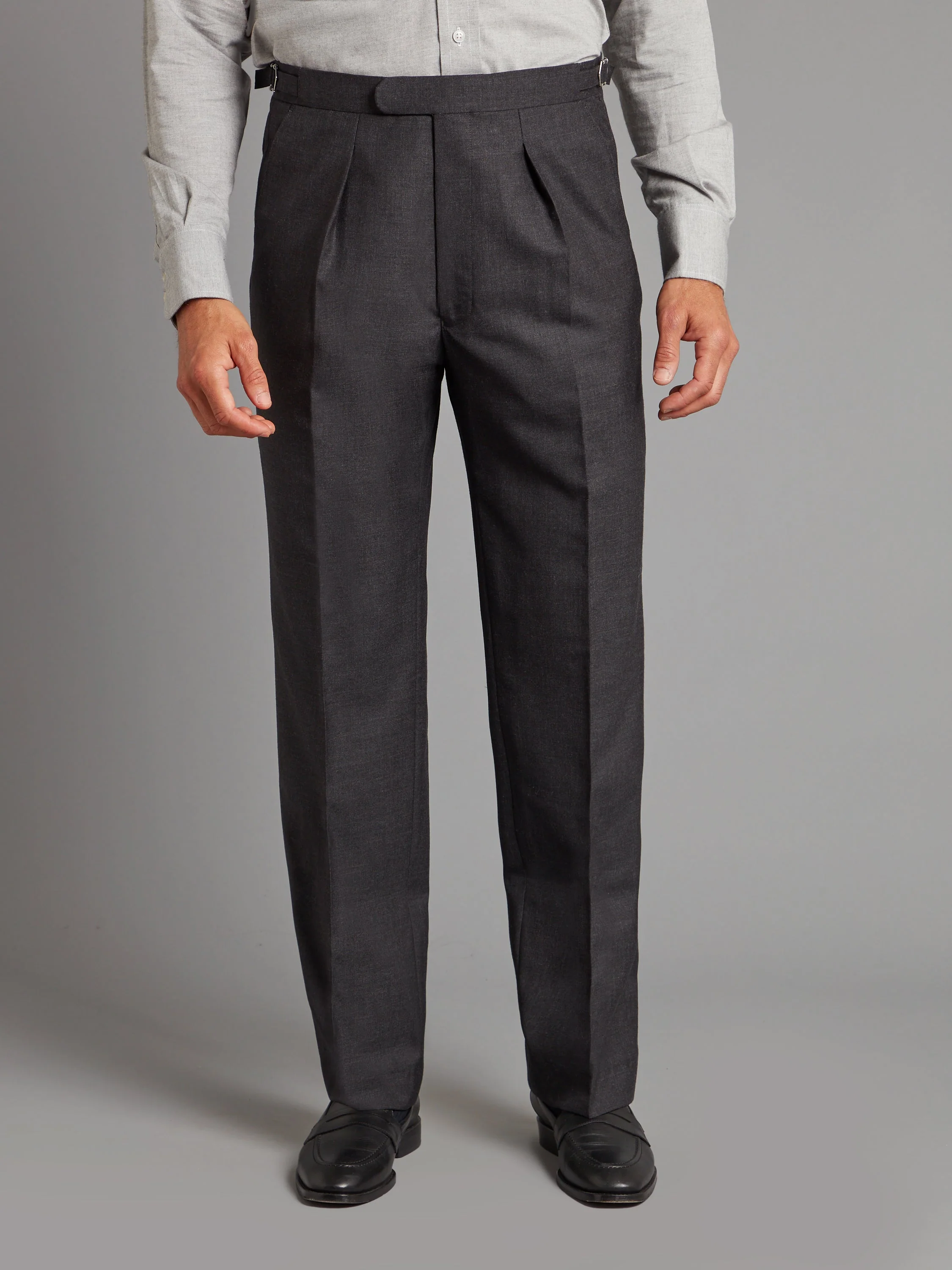 Eaton Classic Fit Suit - Grey Plain Weave Lightweight Wool - Image 5