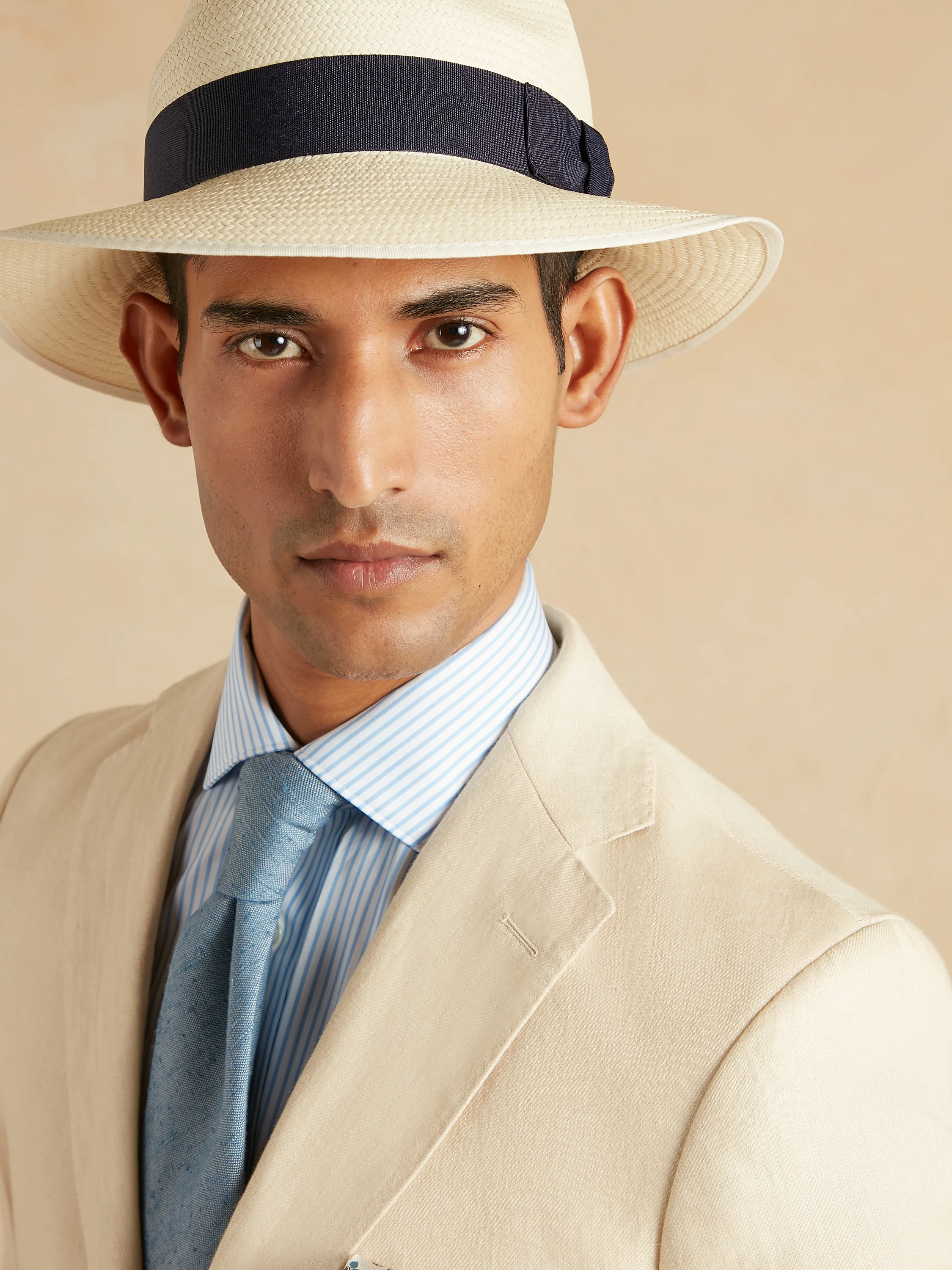 Lightweight Washed Irish Linen Suit - Sand - Image 4
